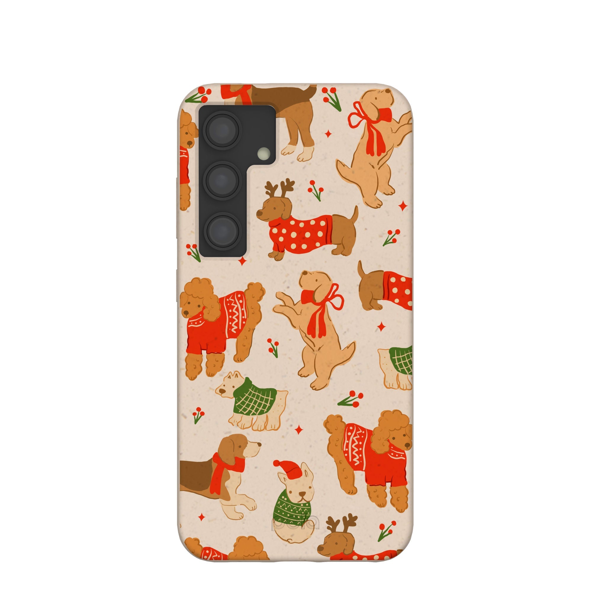 Seashell Jolly Doggos Samsung Galaxy S24 Case Refurbished - Pela Case refurbished available on Cerqular