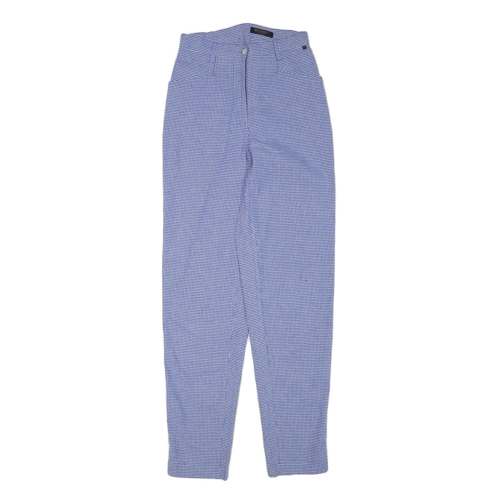 RED GREEN Womens Cotton Blend Blue Relaxed Straight Trousers W24 L31 Refurbished - N/A refurbished available on Cerqular