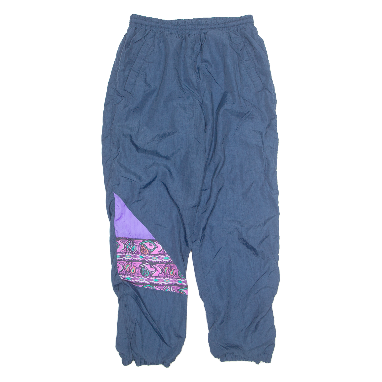 SHELL Mens Track Pants Blue 90s Tapered S W28 L27 Refurbished - N/A refurbished available on Cerqular