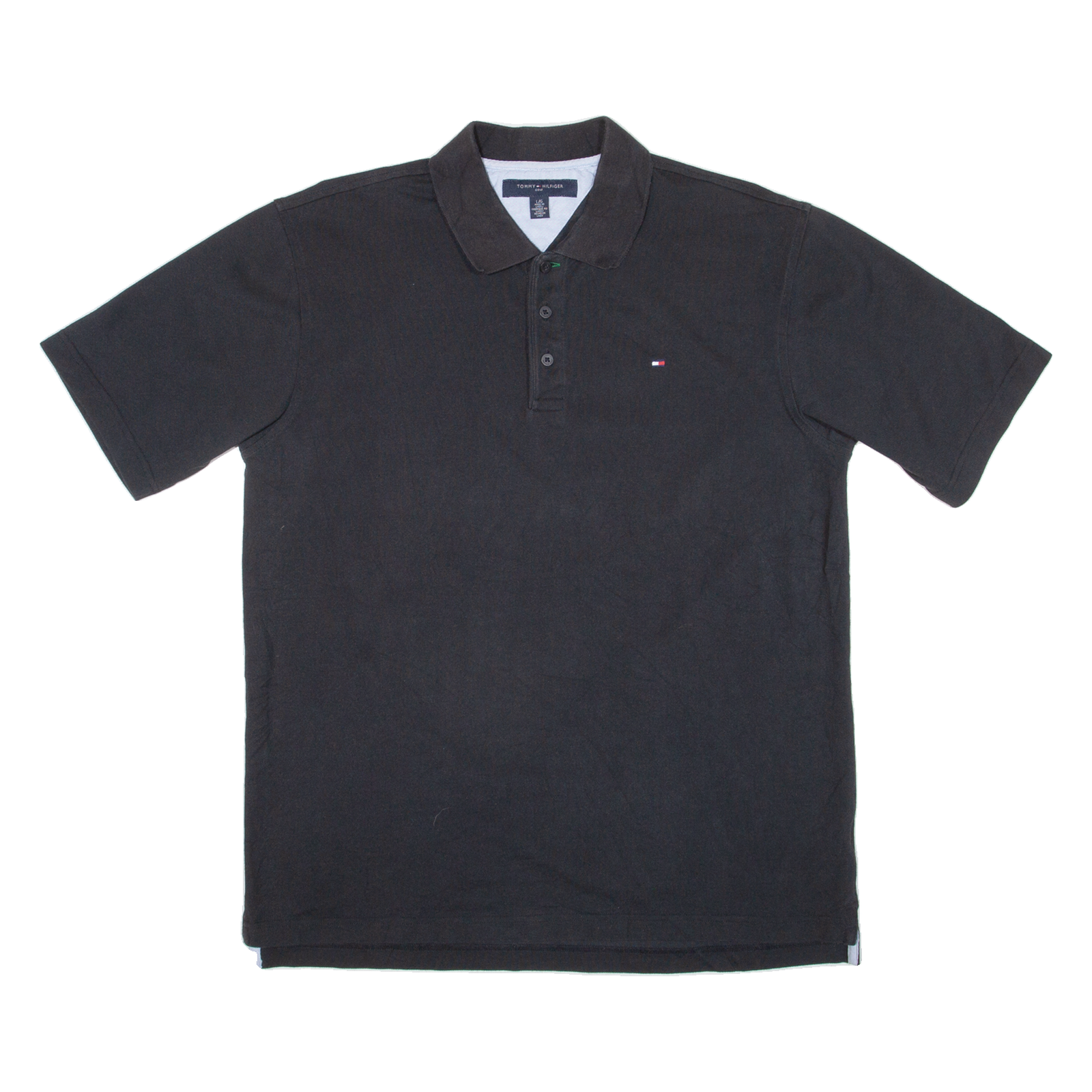 TOMMY HILFIGER Golf Mens Polo Shirt Black L Refurbished - N/A refurbished available on Cerqular