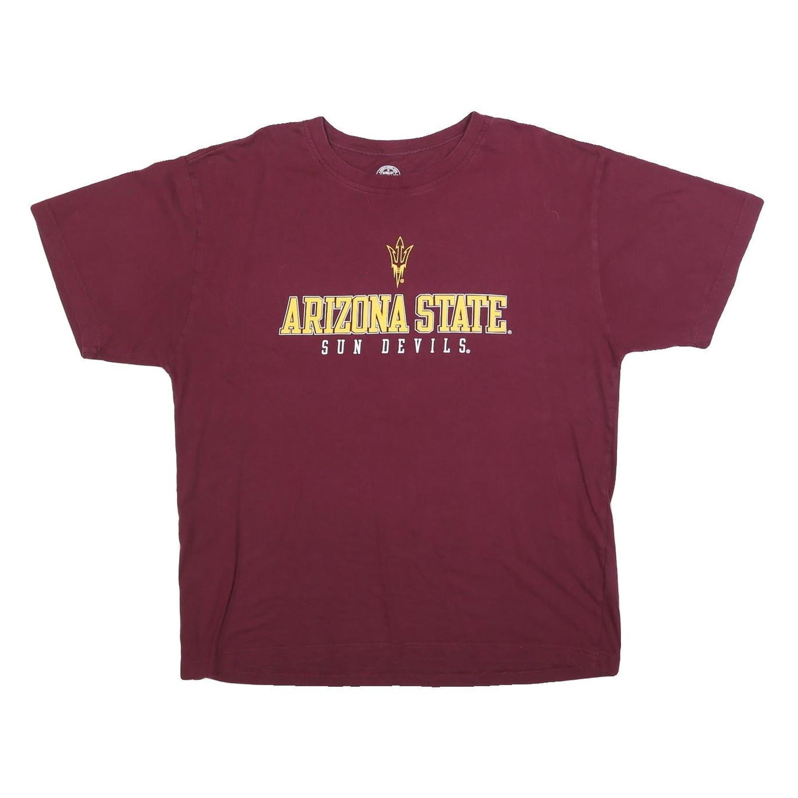 RIVALRY THREADS Mens Maroon Arizona State Sun Devils Graphic T-Shirt XL Short Refurbished - N/A refurbished available on Cerqular