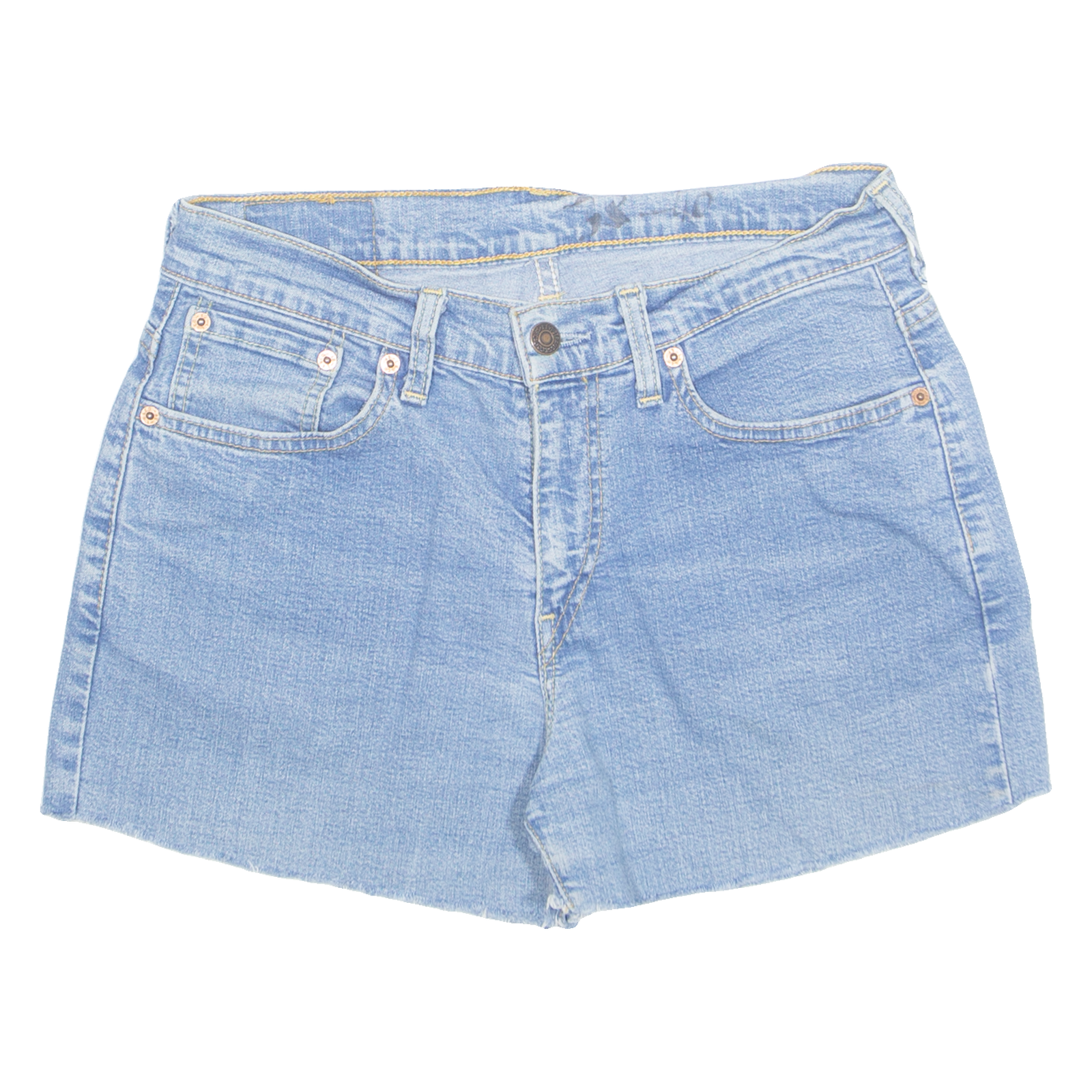 LEVI'S 584 Cut Off Womens Denim Shorts Blue M W30 Refurbished - N/A refurbished available on Cerqular