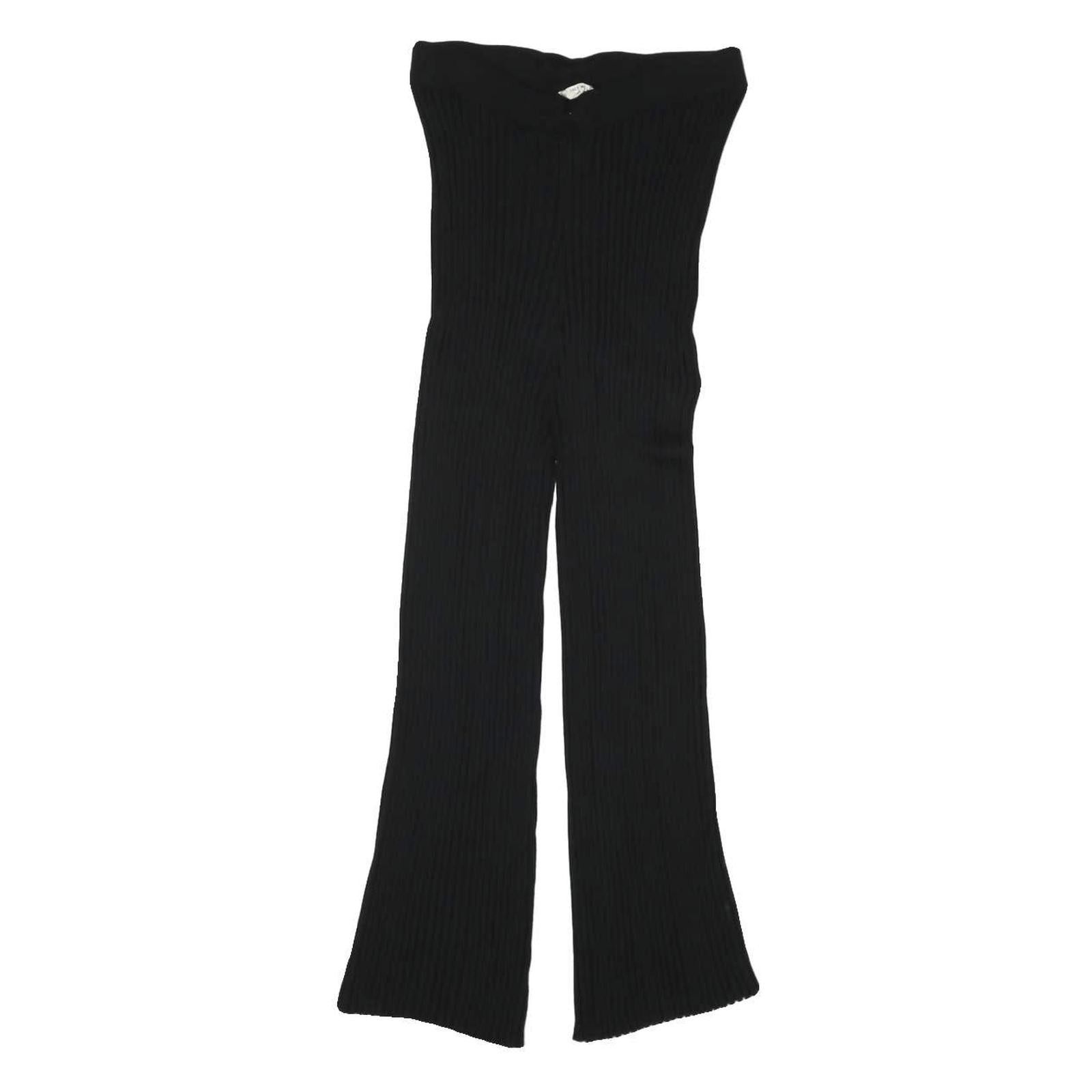 JACK WILLS Womens Black Slim Wide-Leg Polyester Blend Trousers W23 L21 Refurbished - N/A refurbished available on Cerqular