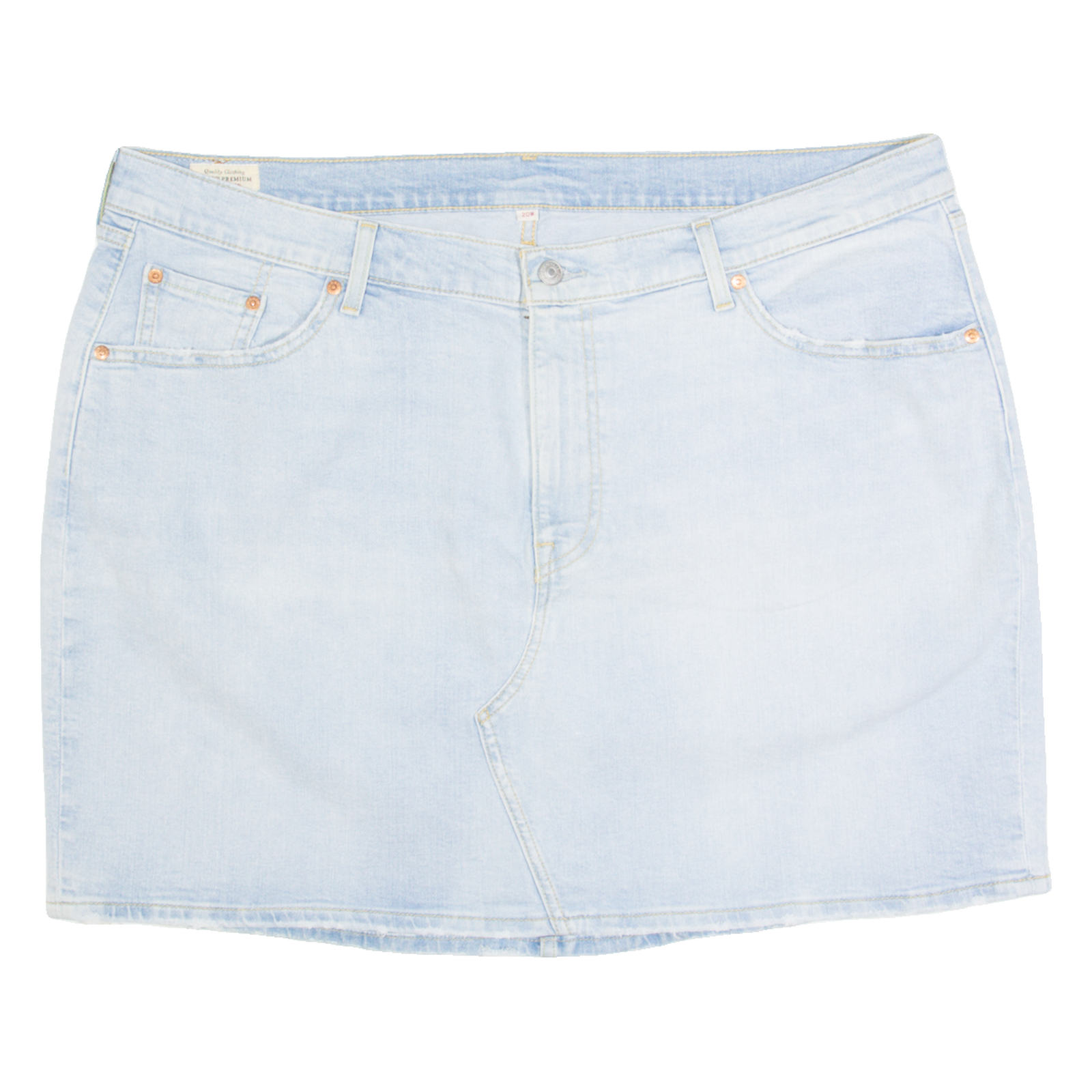 LEVI'S BIG E Womens Mini Skirt Blue Short Denim 2XL Refurbished - N/A refurbished available on Cerqular