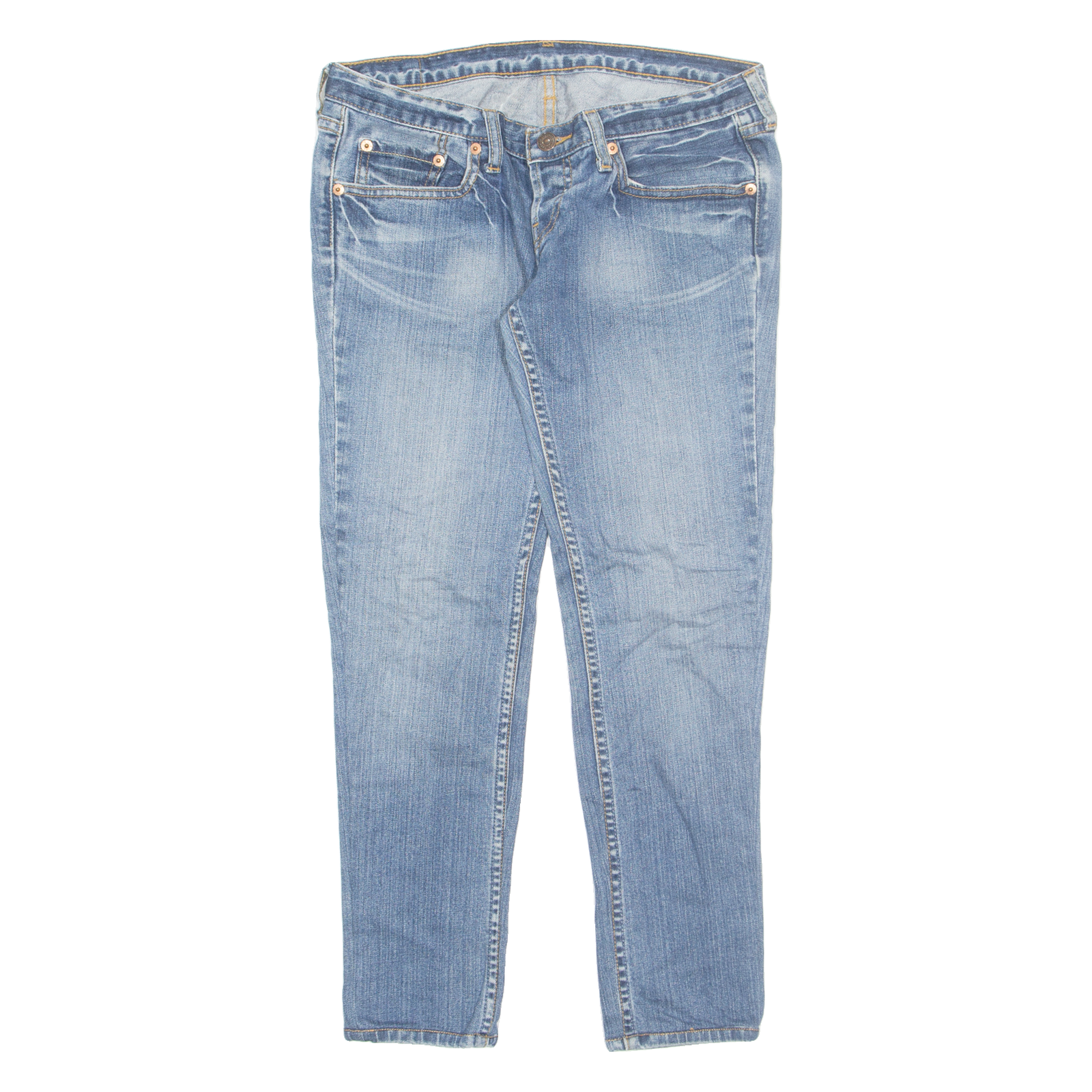 LEVI'S Womens Jeans Blue Regular Skinny W28 L26 Refurbished - N/A refurbished available on Cerqular