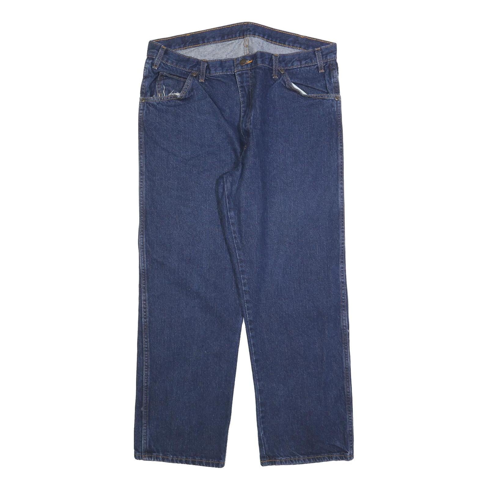 DICKIES Mens Regular Blue Denim Jeans W38 L29 Zip Closure Classic Fit Workwear Refurbished - N/A refurbished available on Cerqular