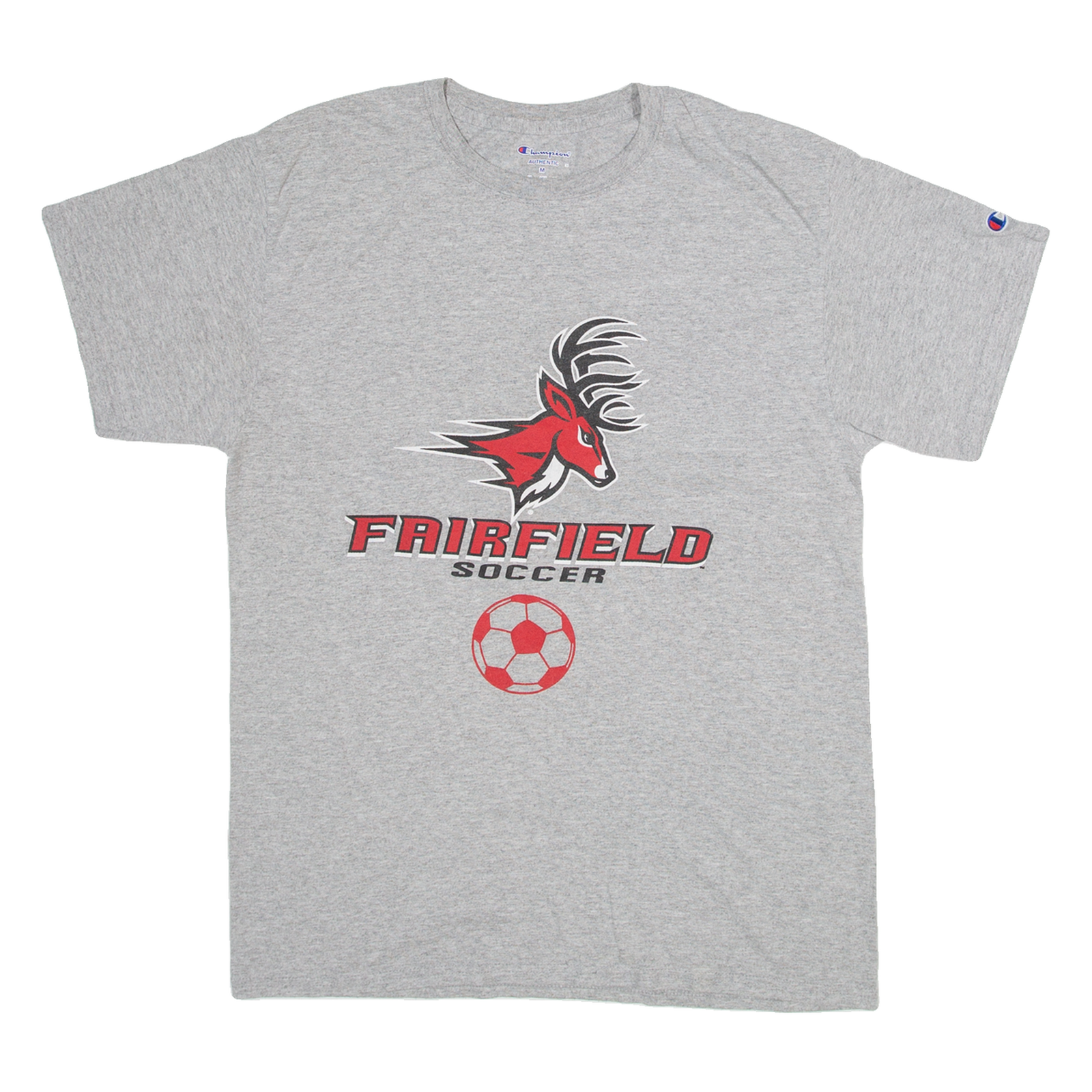 CHAMPION Fairfield Soccer Mens T-Shirt Grey M Refurbished - N/A refurbished available on Cerqular