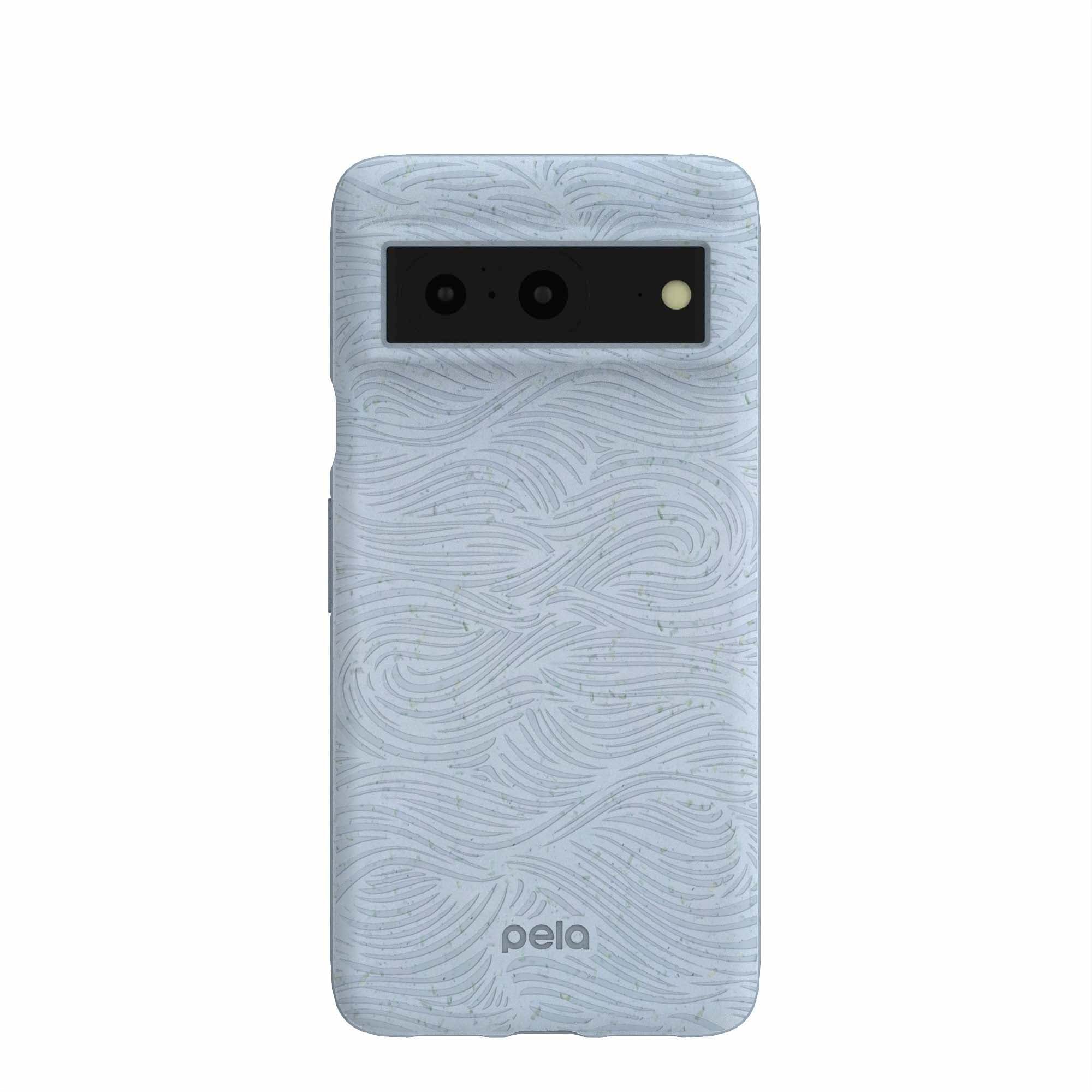 Buy Powder Blue Ebb and Flow Google Pixel 8 Case Refurbished - $65.00 Powder Blue Ebb and Flow Google Pixel 8 Case Refurbished - Pela Case refurbished available on Cerqular