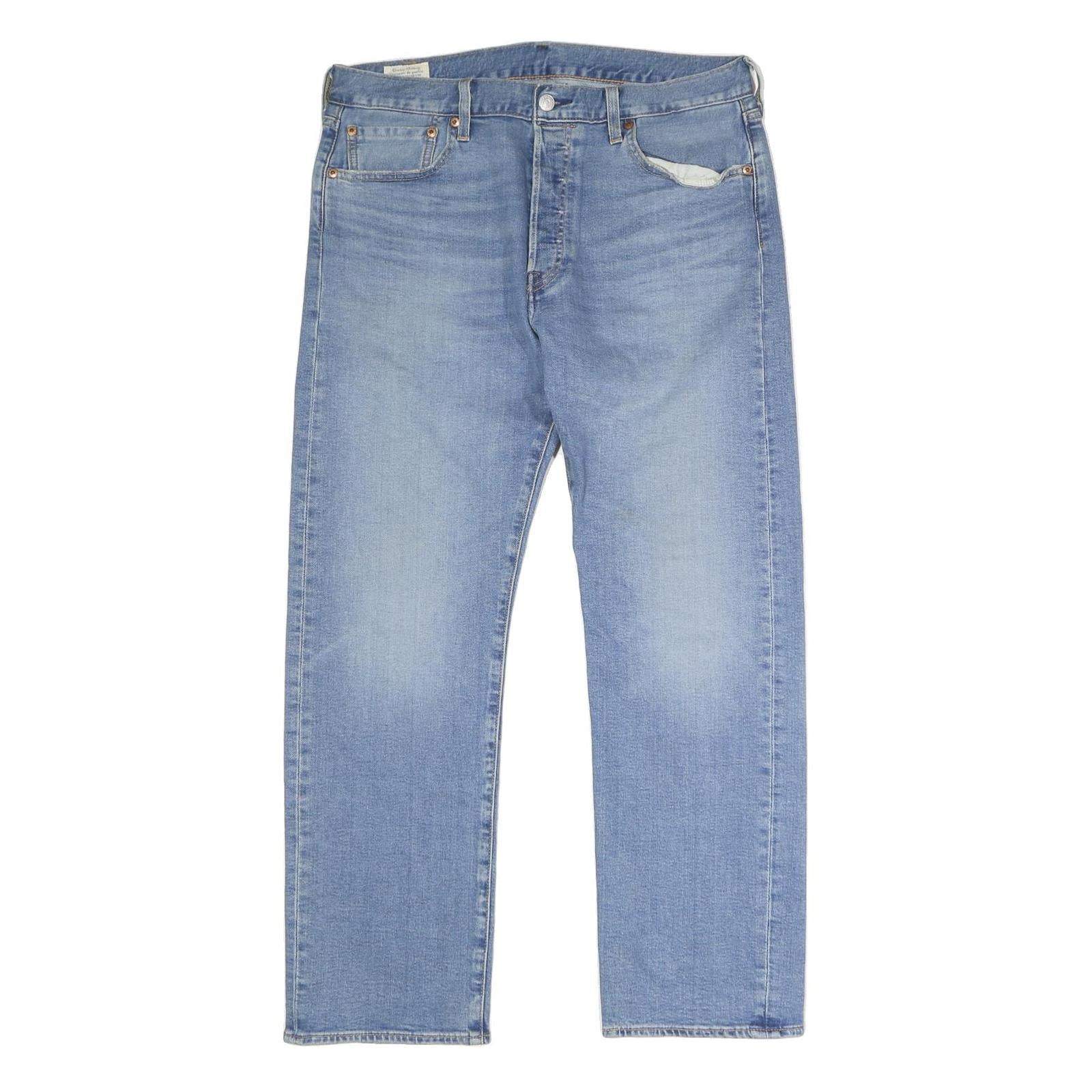 LEVI'S 501 Big E Mens Jeans Blue Regular Straight Denim Light W35 L29 Classic Refurbished - N/A refurbished available on Cerqular