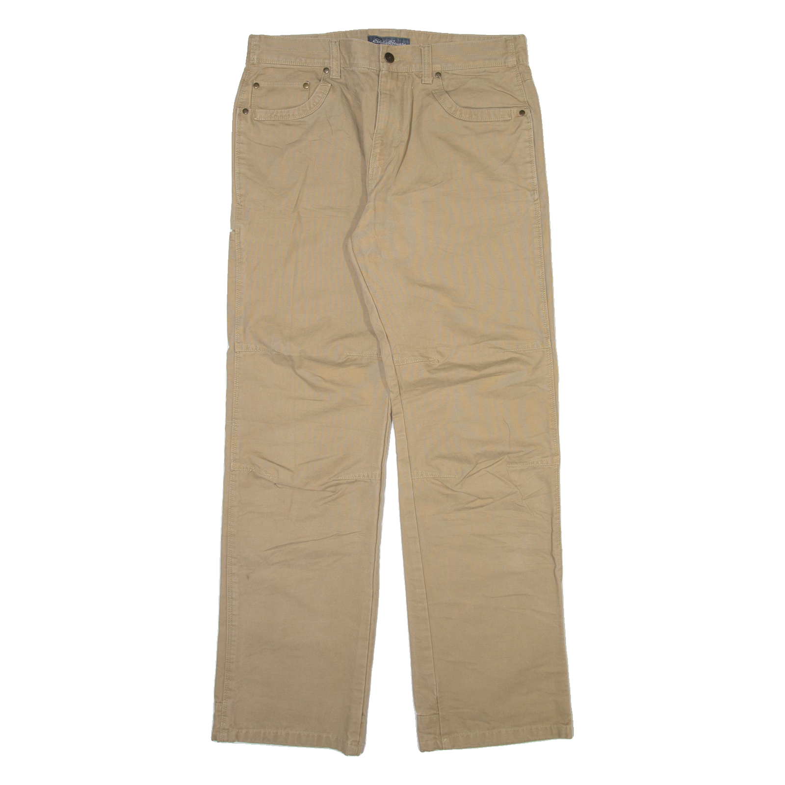 EDDIE BAUER Mens Trousers Beige Regular Straight W34 L34 Refurbished - N/A refurbished available on Cerqular