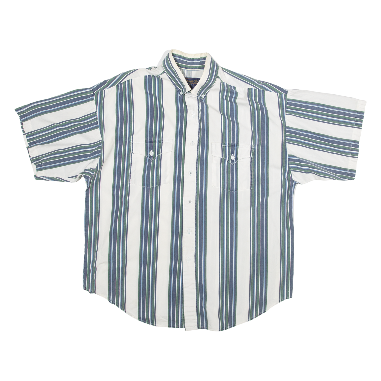 PANHANDLE SLIM Mens Shirt Blue Striped L Refurbished - N/A refurbished available on Cerqular