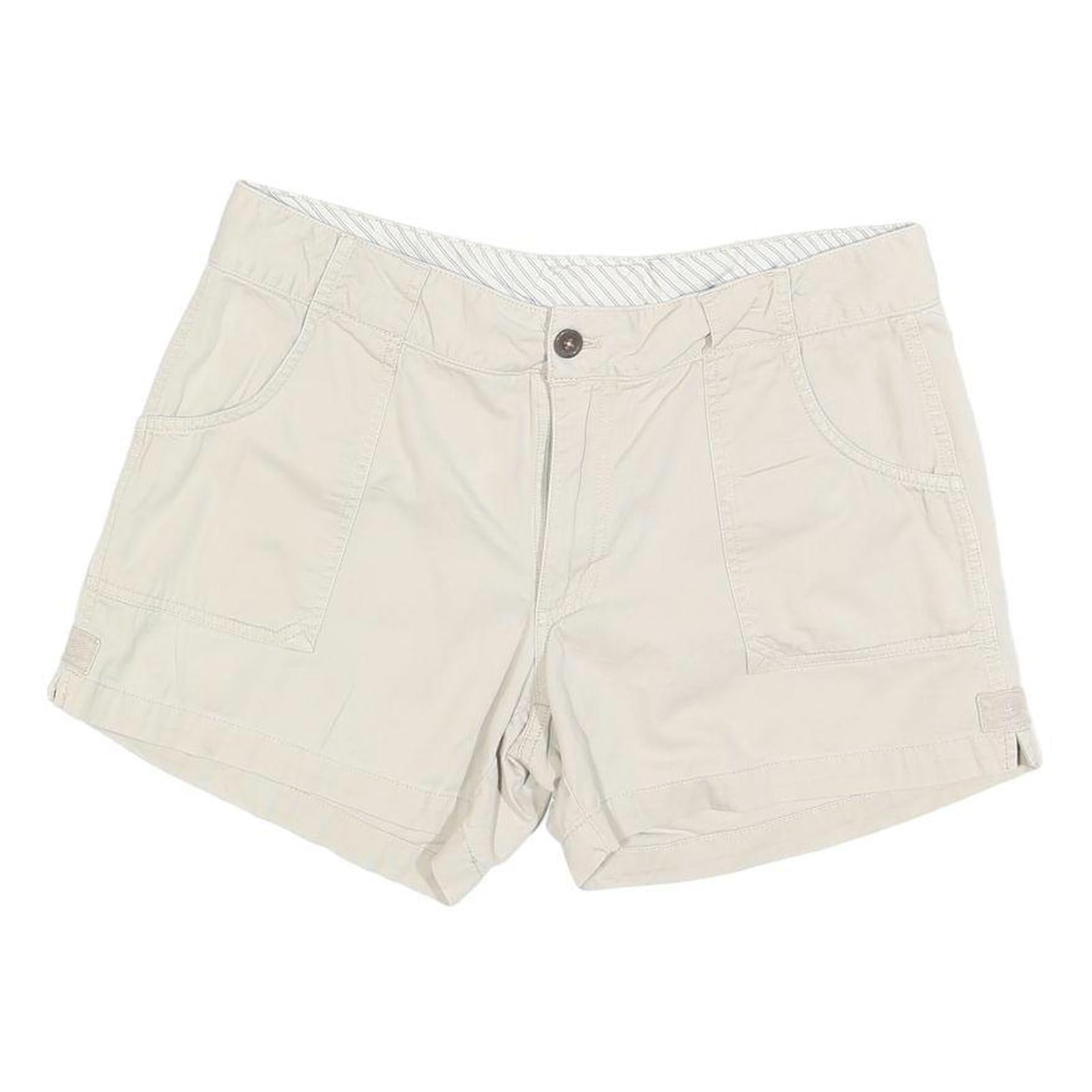 CARHARTT Womens Shorts Cream Casual Plain L W34 Cotton Blend Comfortable Fit Refurbished - N/A refurbished available on Cerqular