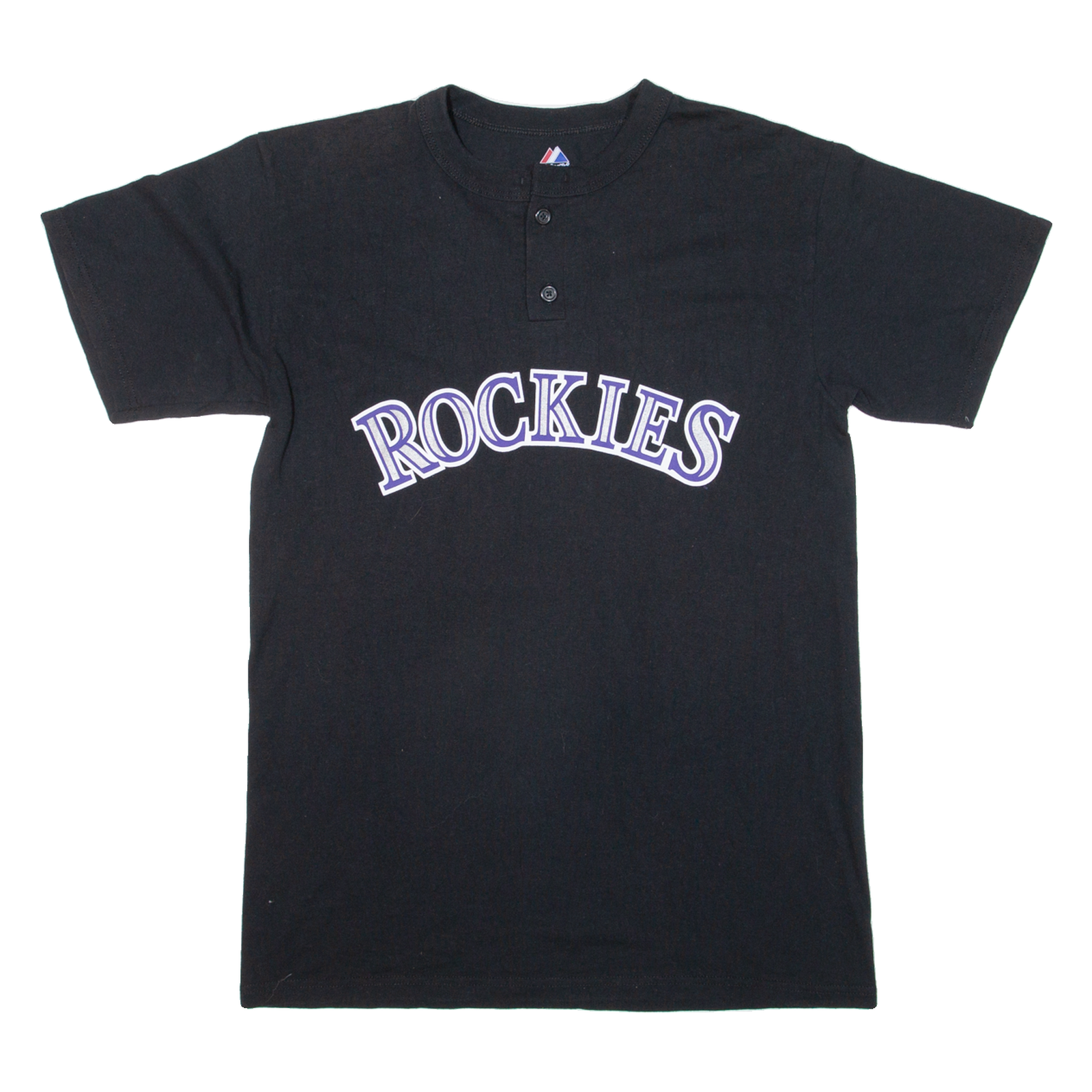 MAJESTIC Rockies Mens T-Shirt Black USA M Refurbished - N/A refurbished available on Cerqular