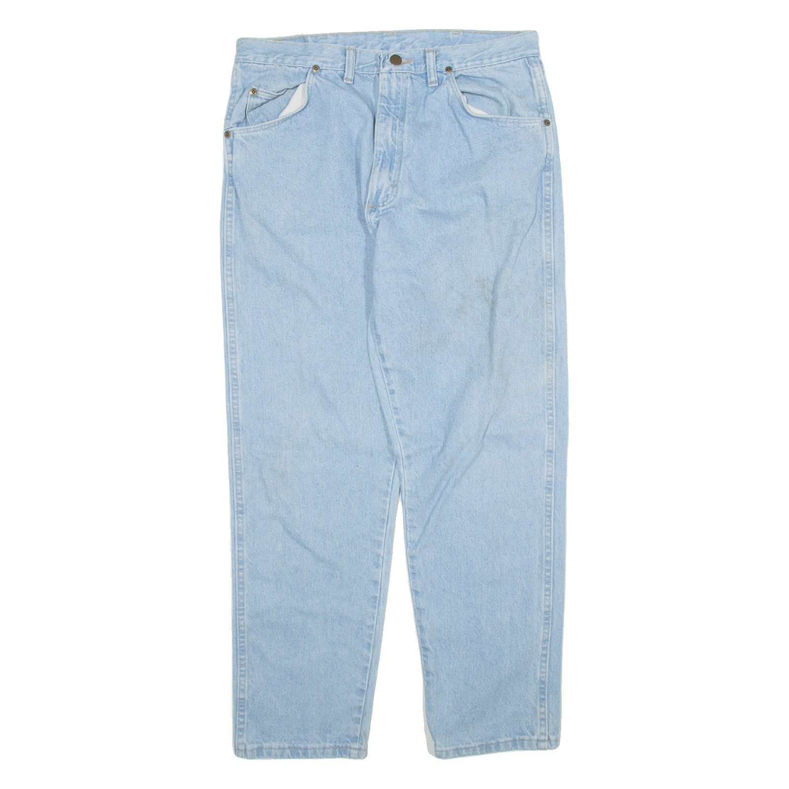 WRANGLER Mens Jeans Blue Regular Straight W32 L29 Refurbished - N/A refurbished available on Cerqular