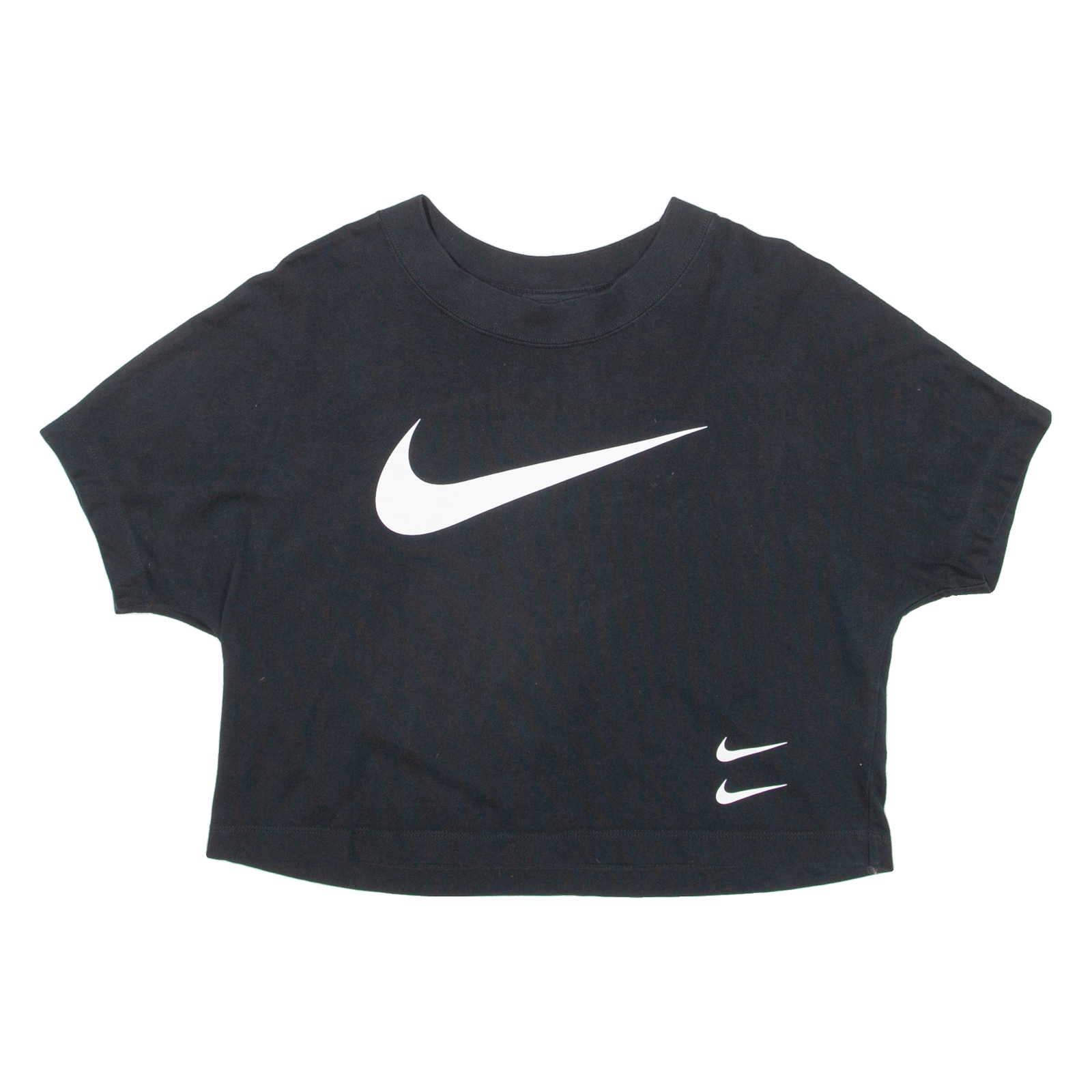 NIKE Cropped Womens T-Shirt Black M Refurbished - N/A refurbished available on Cerqular