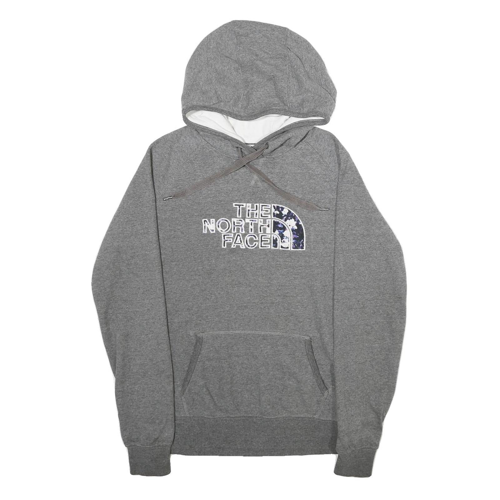 THE NORTH FACE Womens Grey Hoodie M Cotton Blend Casual Pullover Refurbished - N/A refurbished available on Cerqular