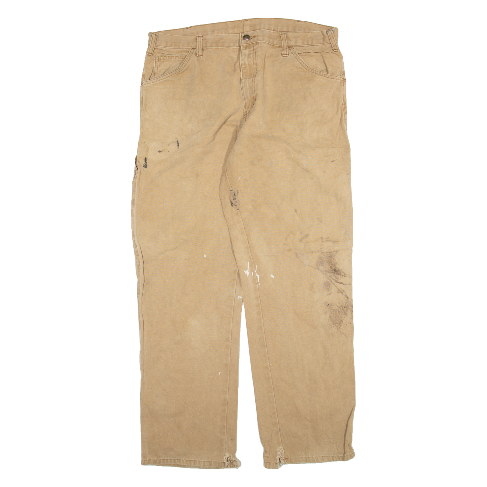 DICKIES Mens Jeans Beige Regular Straight W38 L30 Refurbished - N/A refurbished available on Cerqular