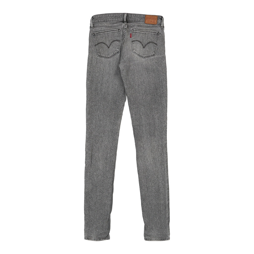 711 Levis Skinny Jeans - 28W UK 6 Grey Cotton Blend Refurbished - Thrifted (note: this is a term often used to describe second- refurbished available on Cerqular