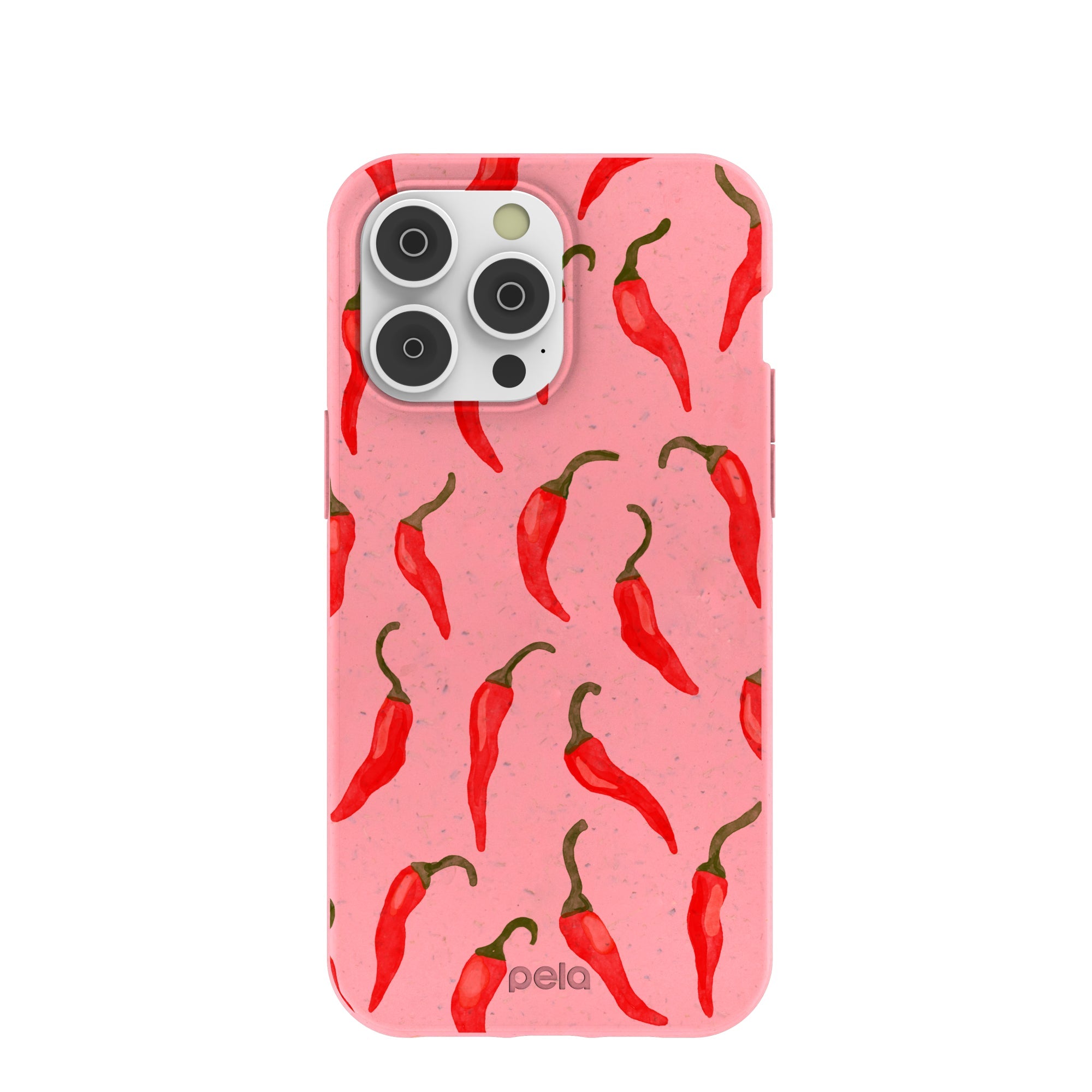 Bubblegum Pink Heatwave iPhone 14 Pro Max Case Refurbished - Pela Case refurbished available on Cerqular