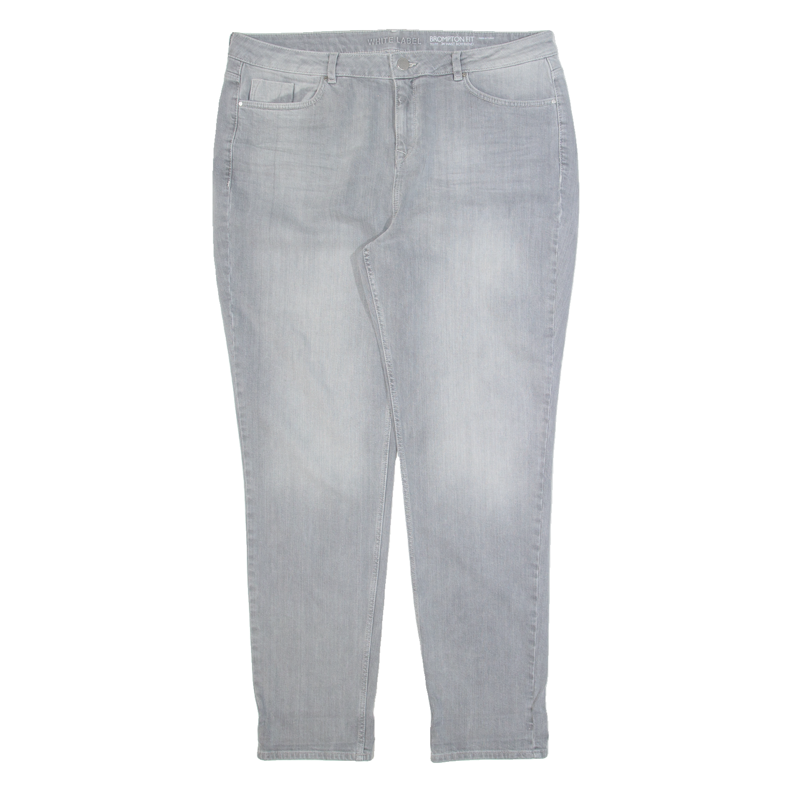 THE WHITE COMPANY Brompton Fit Womens Jeans Grey Boyfriend Stone Wash W34 L30 Refurbished - N/A refurbished available on Cerqular