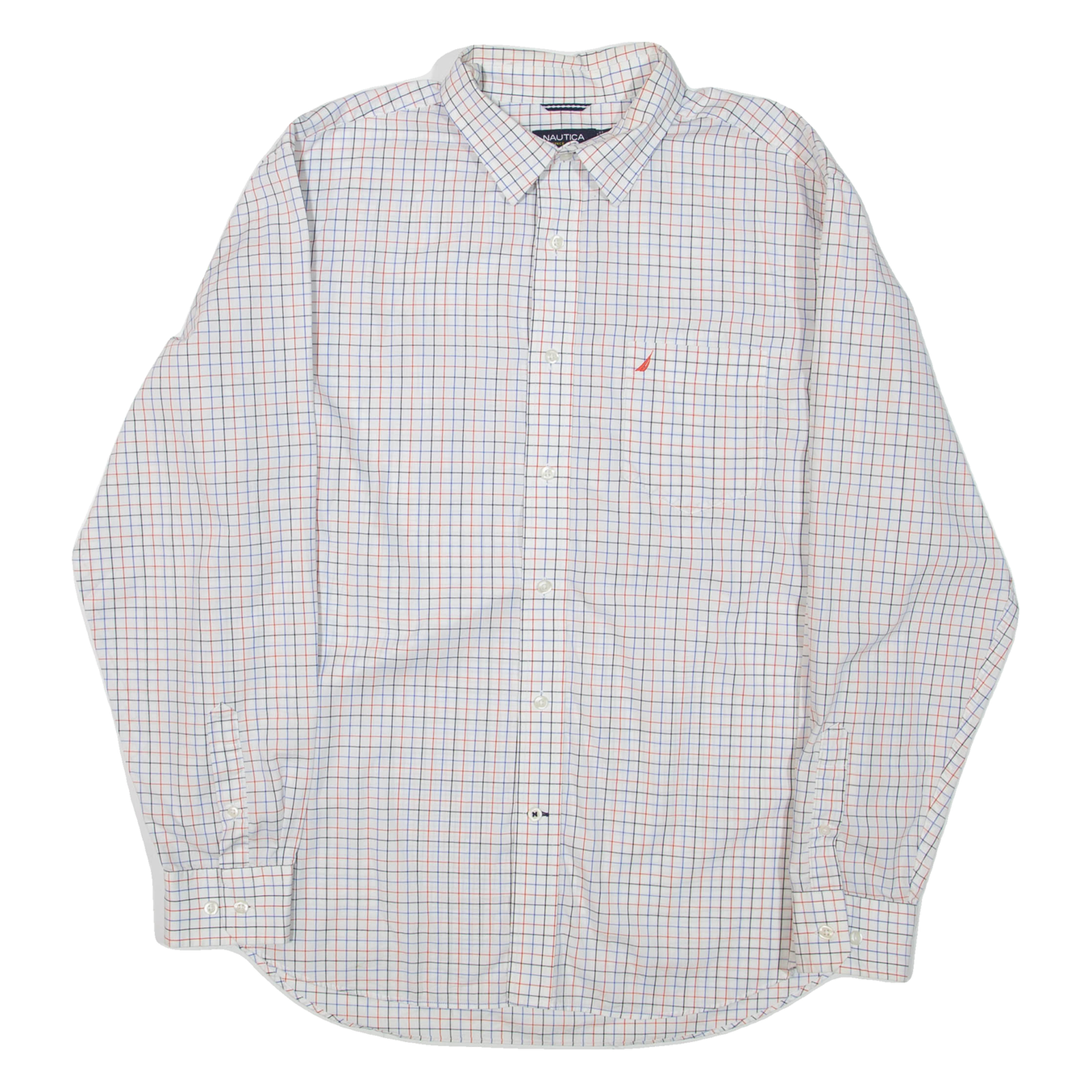 Buy NAUTICA Mens Shirt White Check Long Sleeve L Refurbished - $23.39 NAUTICA Mens Shirt White Check Long Sleeve L Refurbished - N/A refurbished available on Cerqular
