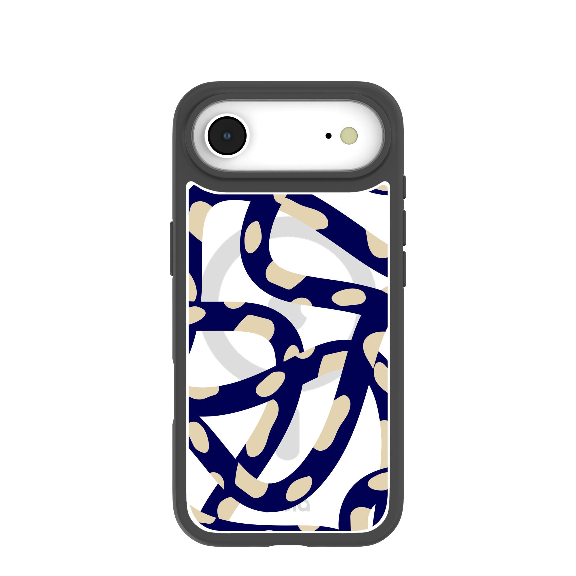 Clear Noodles iPhone Air Case With Noir Ridge (MagSafe included) Refurbished - Pela Case refurbished available on Cerqular