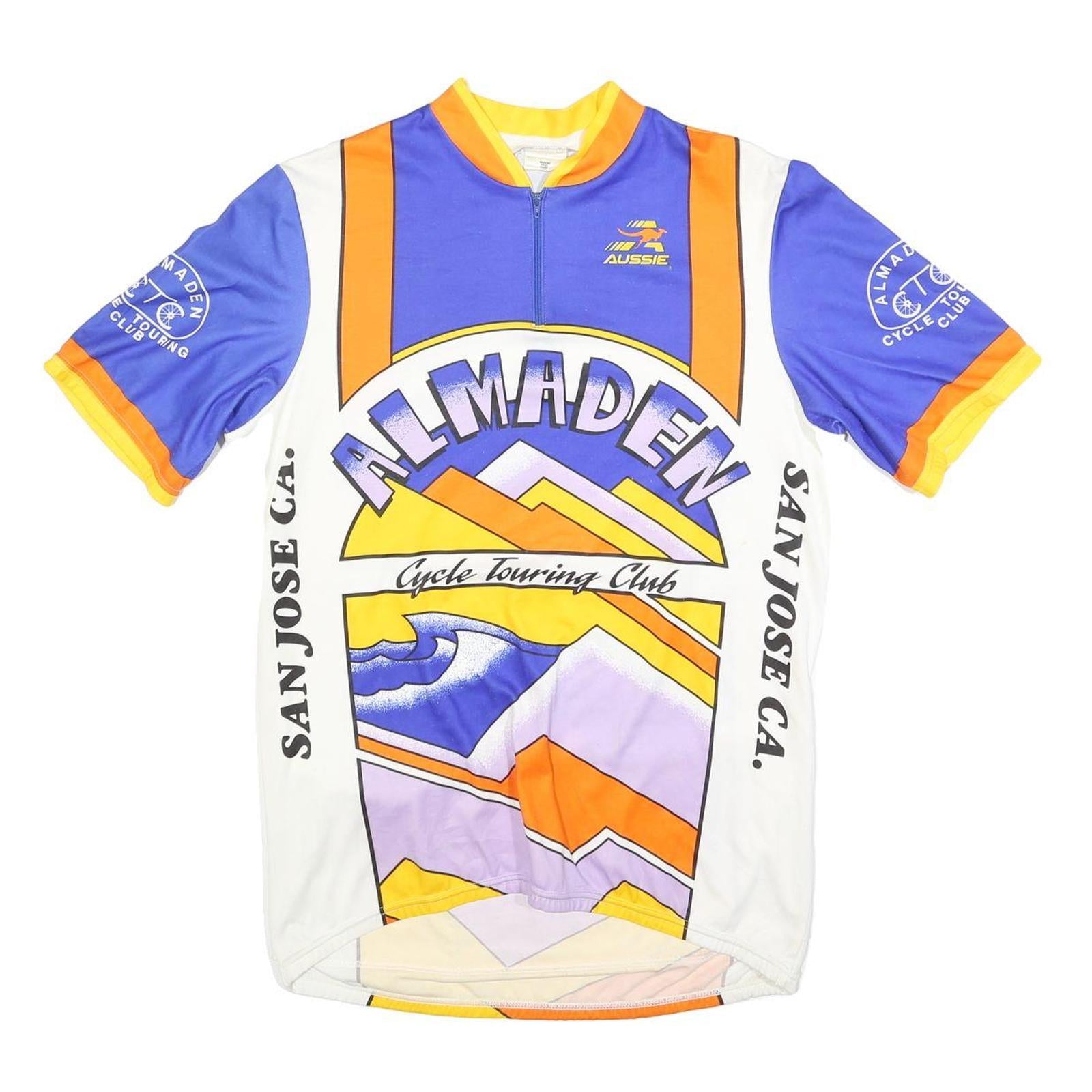 Buy AUSSIE Mens Blue Orange & Yellow Almaden Cycle Touring Club Graphic T-Shirt XL Refurbished - $20.79 AUSSIE Mens Blue Orange & Yellow Almaden Cycle Touring Club Graphic T-Shirt XL Refurbished - N/A refurbished available on Cerqular