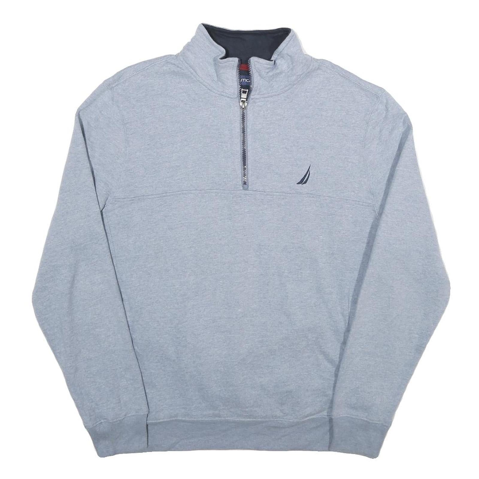 Buy NAUTICA Mens Grey Quarter Zip M Sweatshirt Cotton Blend Pullover Casual Refurbished - $32.49 NAUTICA Mens Grey Quarter Zip M Sweatshirt Cotton Blend Pullover Casual Refurbished - N/A refurbished available on Cerqular