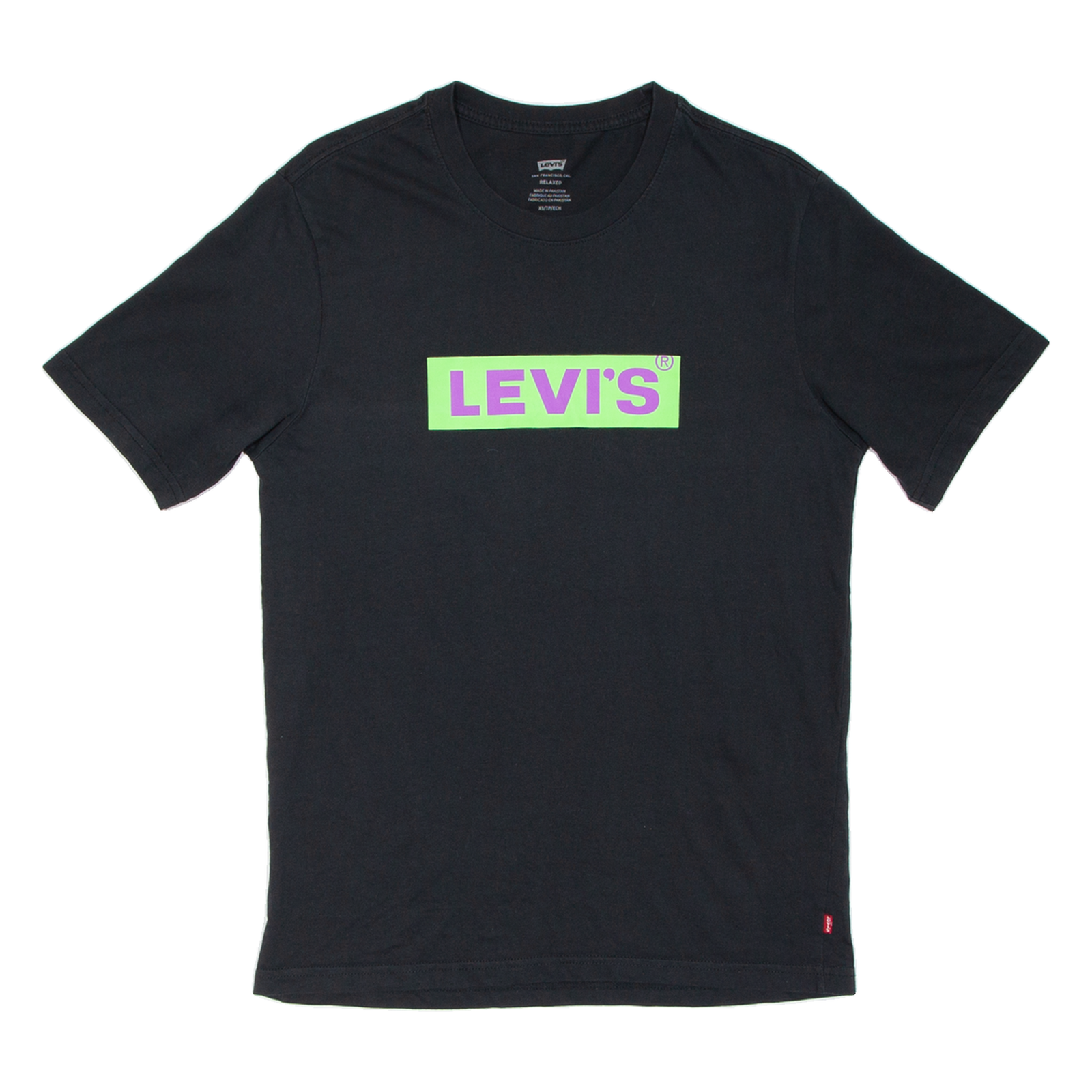 LEVI'S Relaxed Fit Mens T-Shirt Black XS Refurbished - N/A refurbished available on Cerqular