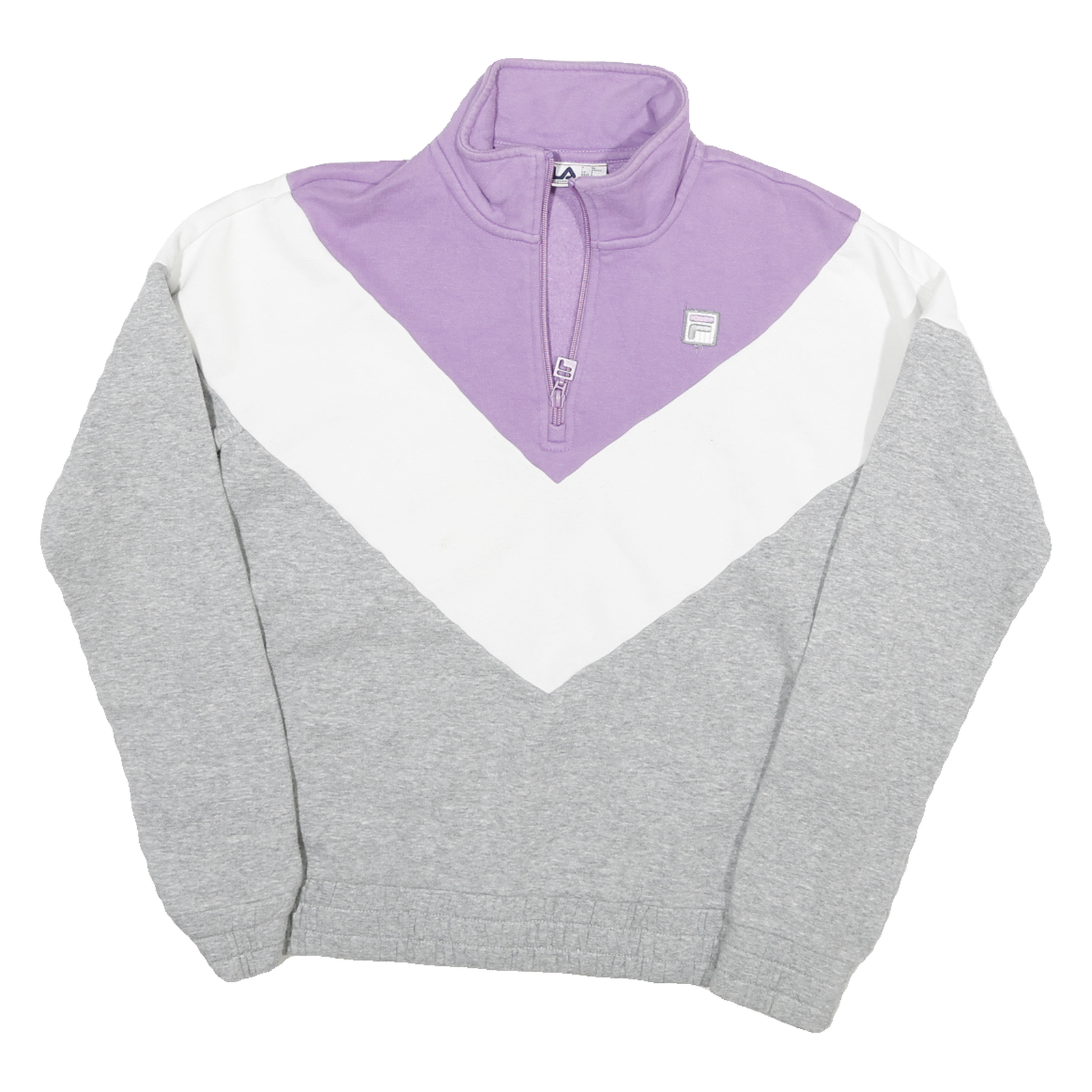 Buy FILA Mens Purple & White & Grey Sweatshirt Half Zip S Colour Block Cotton Blend Refurbished - $28.59 FILA Mens Purple & White & Grey Sweatshirt Half Zip S Colour Block Cotton Blend Refurbished - N/A refurbished available on Cerqular