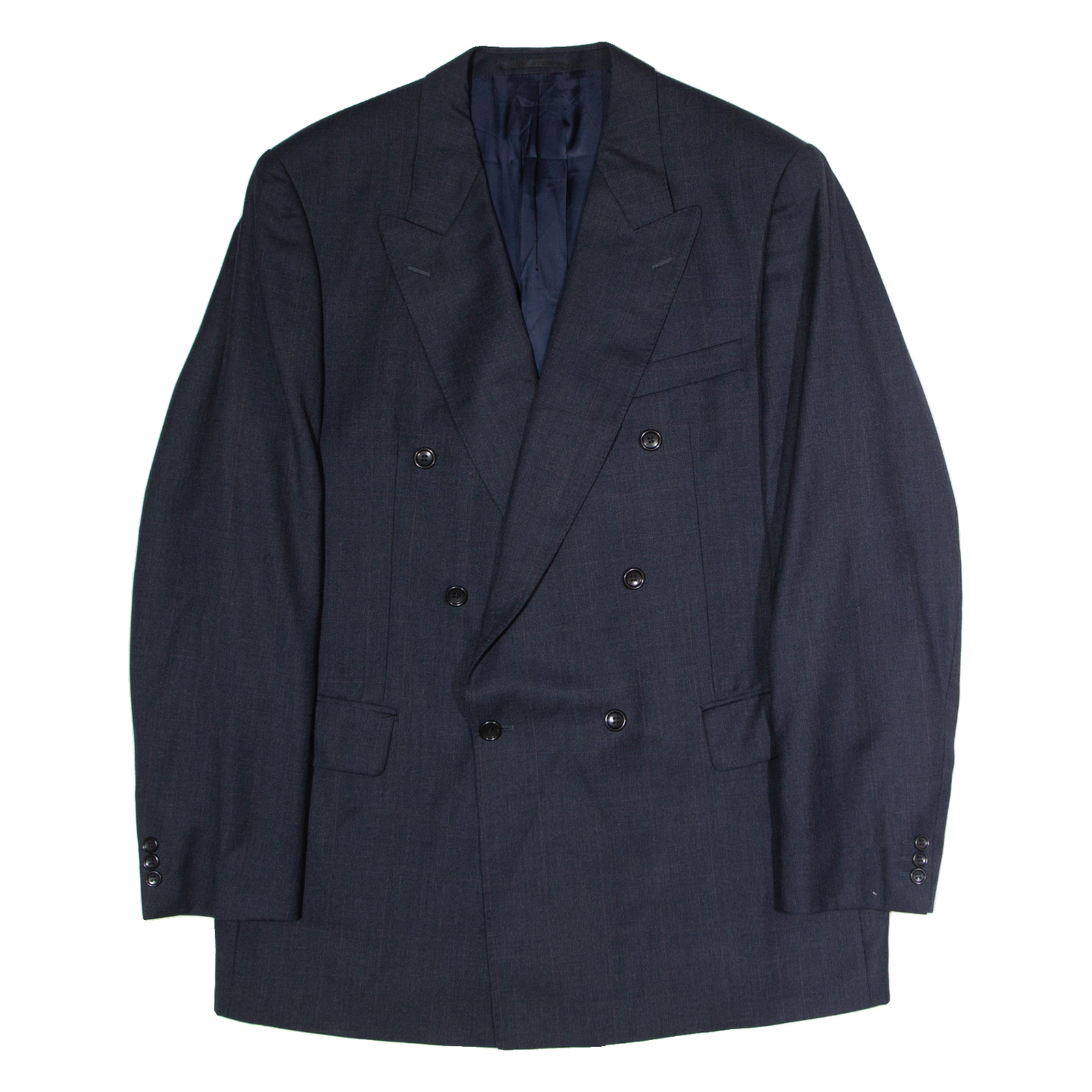 ODERMARK Mens Blazer Jacket Blue Wool Check XL Refurbished - N/A refurbished available on Cerqular