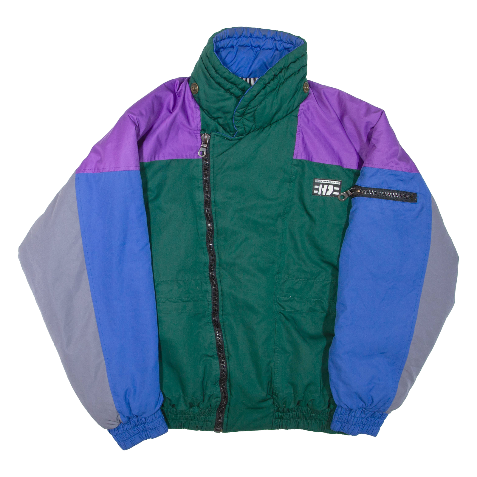 Mens Jacket Green Colourblock L Refurbished - N/A refurbished available on Cerqular