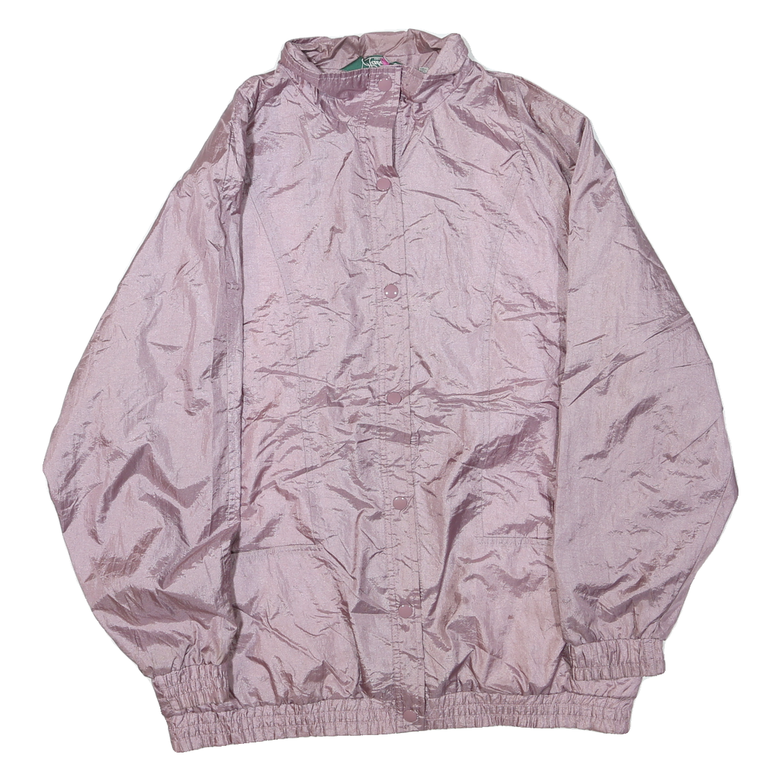 Womens Pink Polyester Blend Zip Jacket L Lightweight Elastic Hem Casual Wear Refurbished - N/A refurbished available on Cerqular