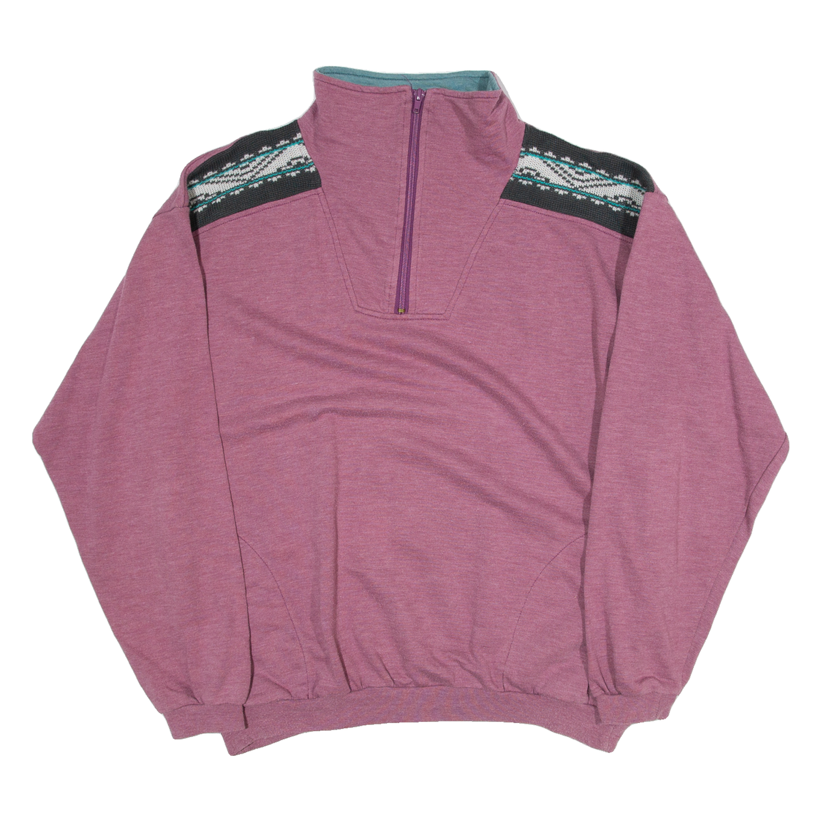 Womens Sweatshirt Purple 1/4 Zip XL Refurbished - N/A refurbished available on Cerqular