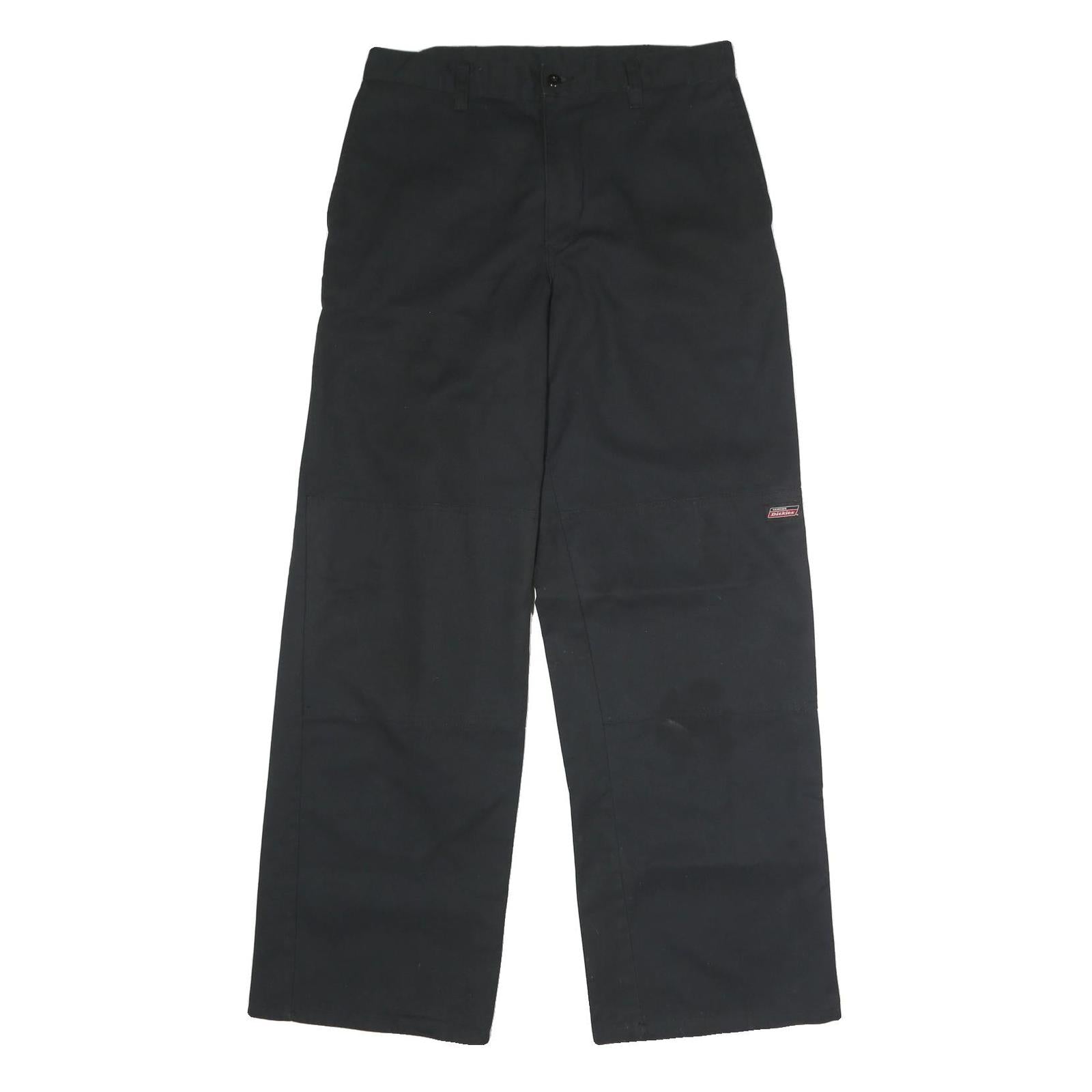 DICKIES Mens Black Regular Fit Straight Leg Trousers W32 L32 Workwear Zip Refurbished - N/A refurbished available on Cerqular