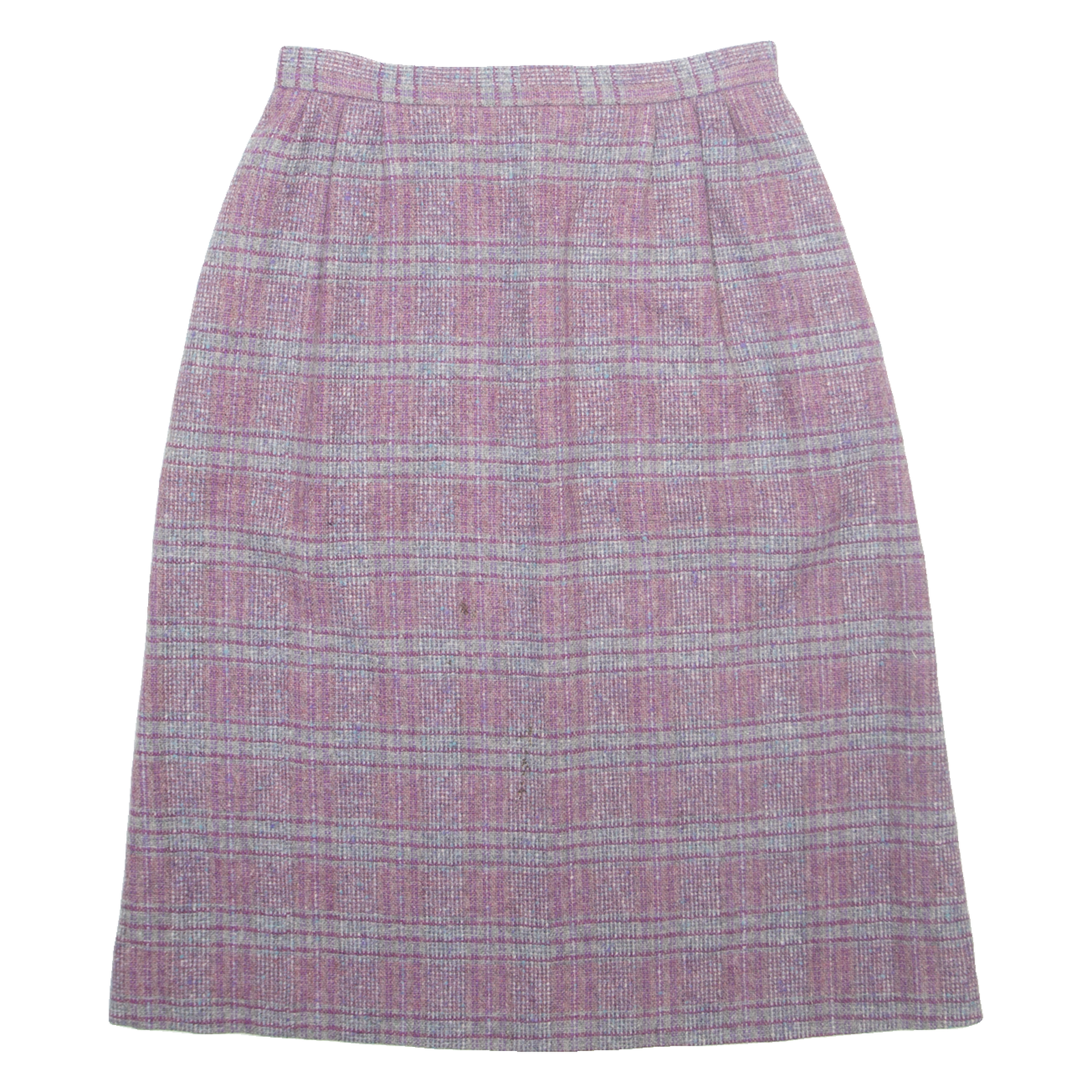 KORET Womens A-Line Skirt Purple Midi Wool Check M Refurbished - N/A refurbished available on Cerqular