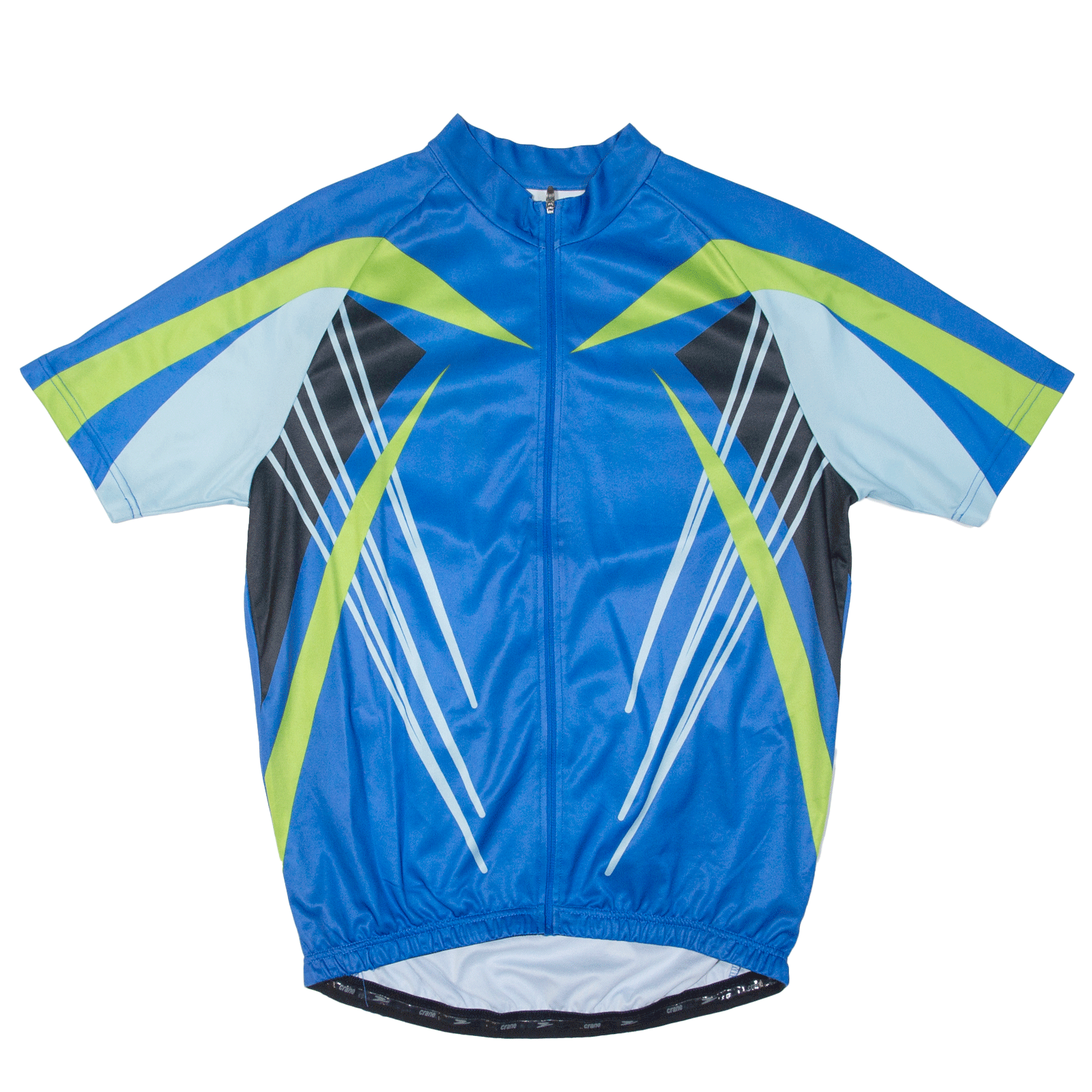 CRANE Cycling Full Zip Mens Jersey Blue 2XL Refurbished - N/A refurbished available on Cerqular