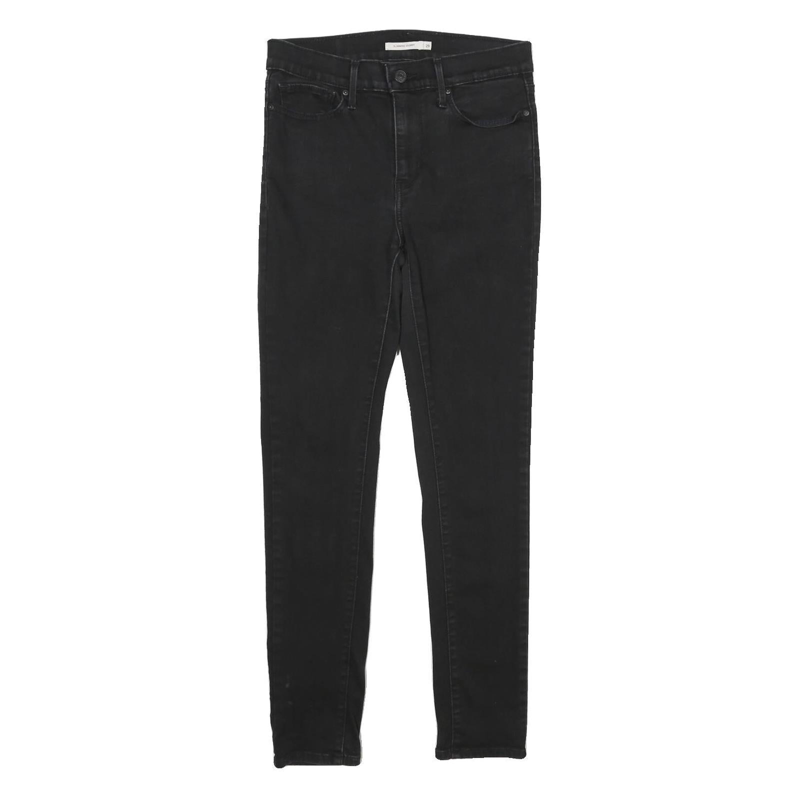 LEVI'S Slimming Skinny Womens Jeans Black Slim Skinny Denim W29 L30 Zip Closure Refurbished - N/A refurbished available on Cerqular