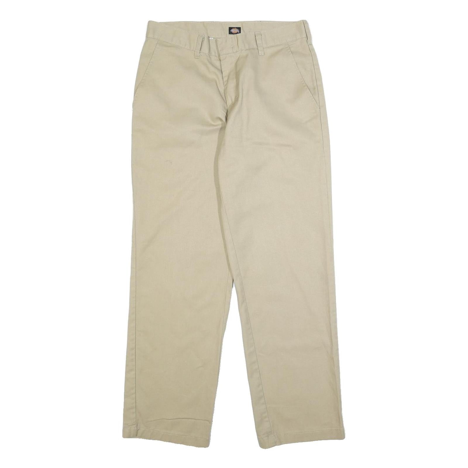 Buy DICKIES Mens Beige Cotton Blend Regular Fit Straight Leg Trousers W29 L29 Refurbished - $42.89 DICKIES Mens Beige Cotton Blend Regular Fit Straight Leg Trousers W29 L29 Refurbished - N/A refurbished available on Cerqular