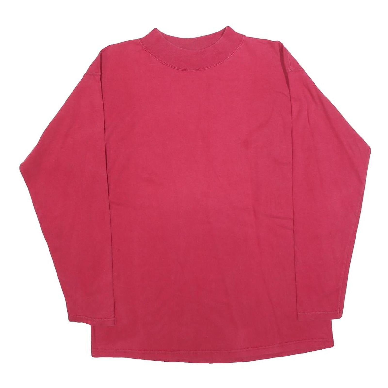 LEE Mens Red Classic Long Sleeve Crew Neck T-Shirt M Cotton Blend Refurbished - N/A refurbished available on Cerqular