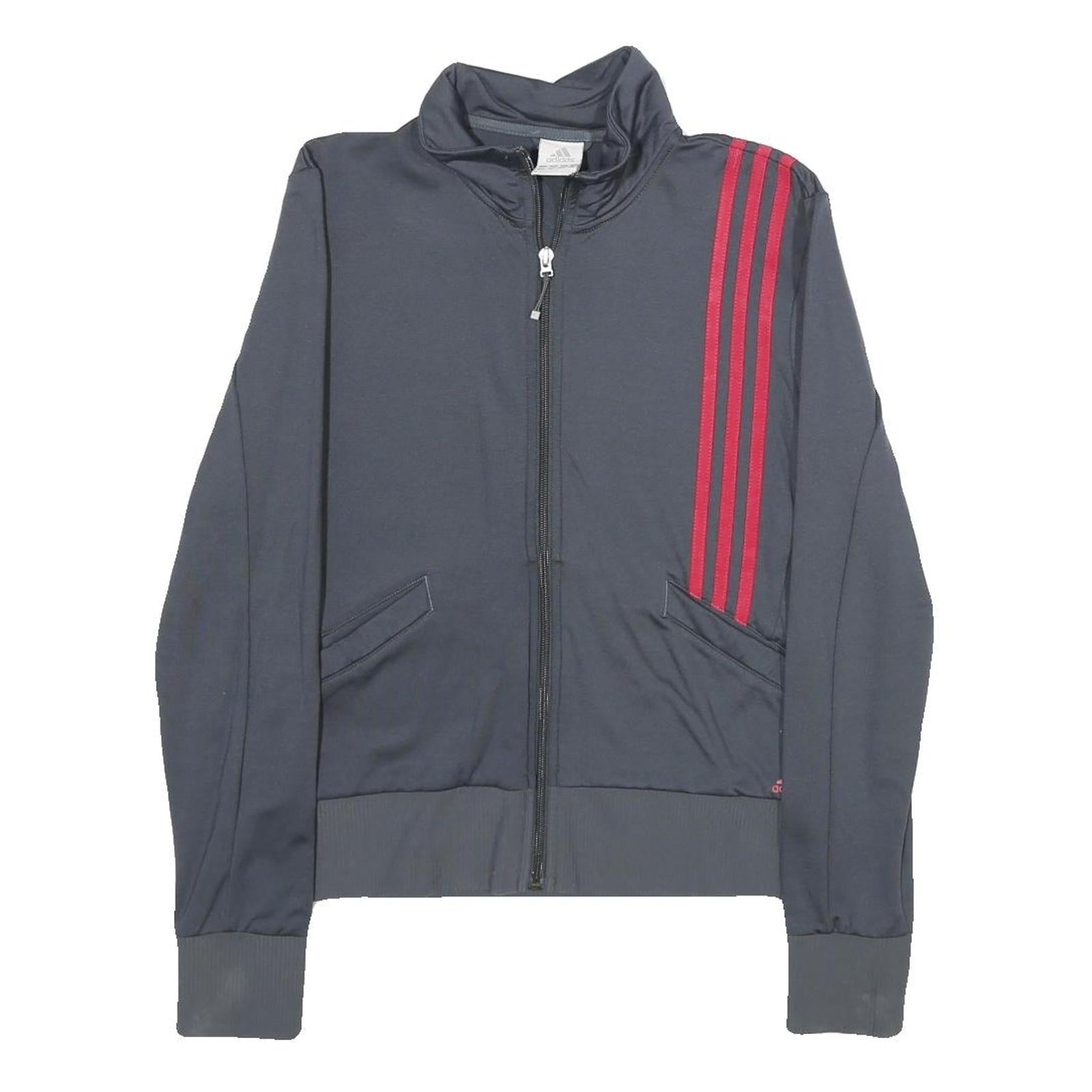 Buy ADIDAS Womens Grey & Red Track Jacket UK 14 Polyester Blend Athletic Zip Refurbished - $41.59 ADIDAS Womens Grey & Red Track Jacket UK 14 Polyester Blend Athletic Zip Refurbished - N/A refurbished available on Cerqular
