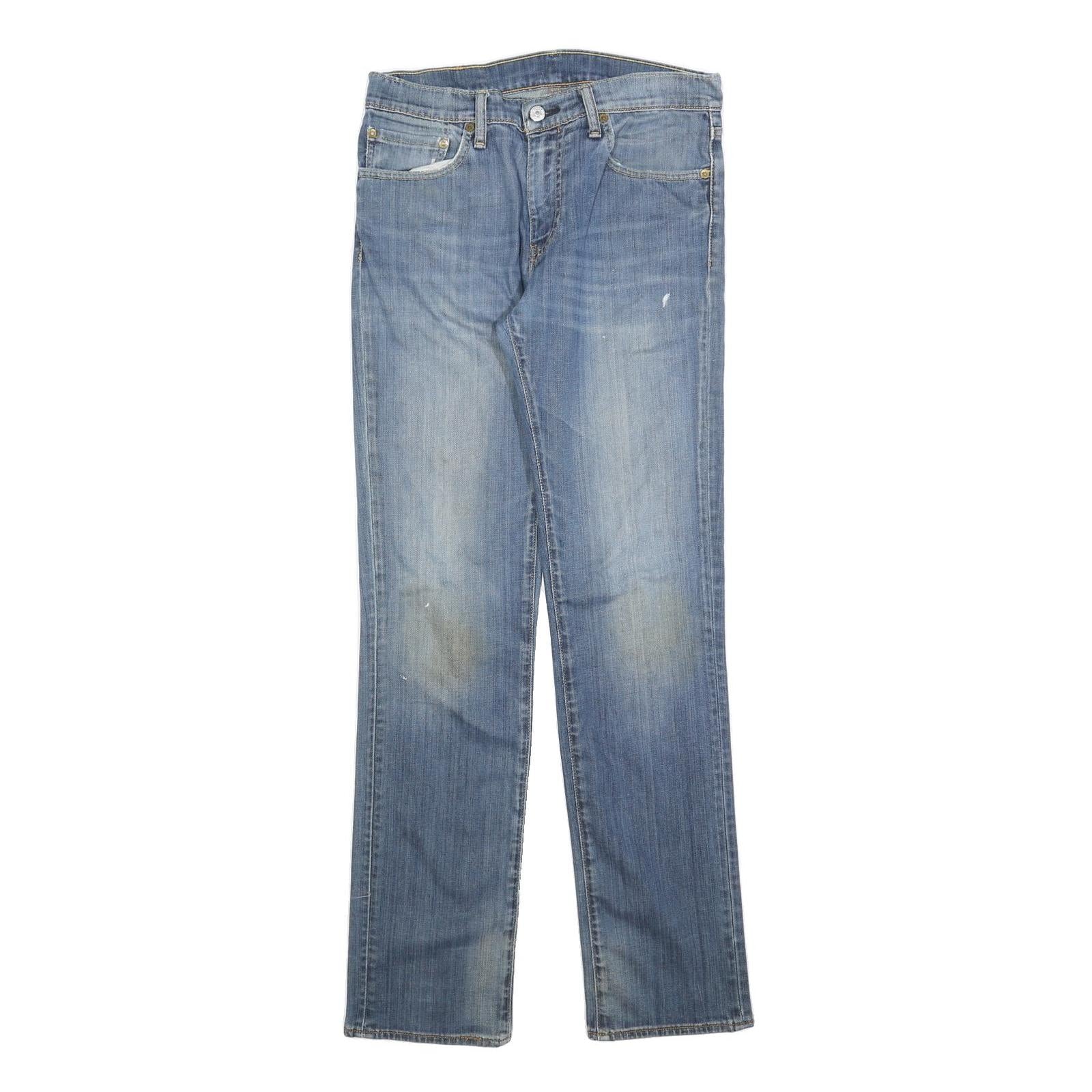 LEVI'S 511 Slim Mens Jeans Blue Slim Straight Denim Medium W33 L34 Casual Refurbished - N/A refurbished available on Cerqular