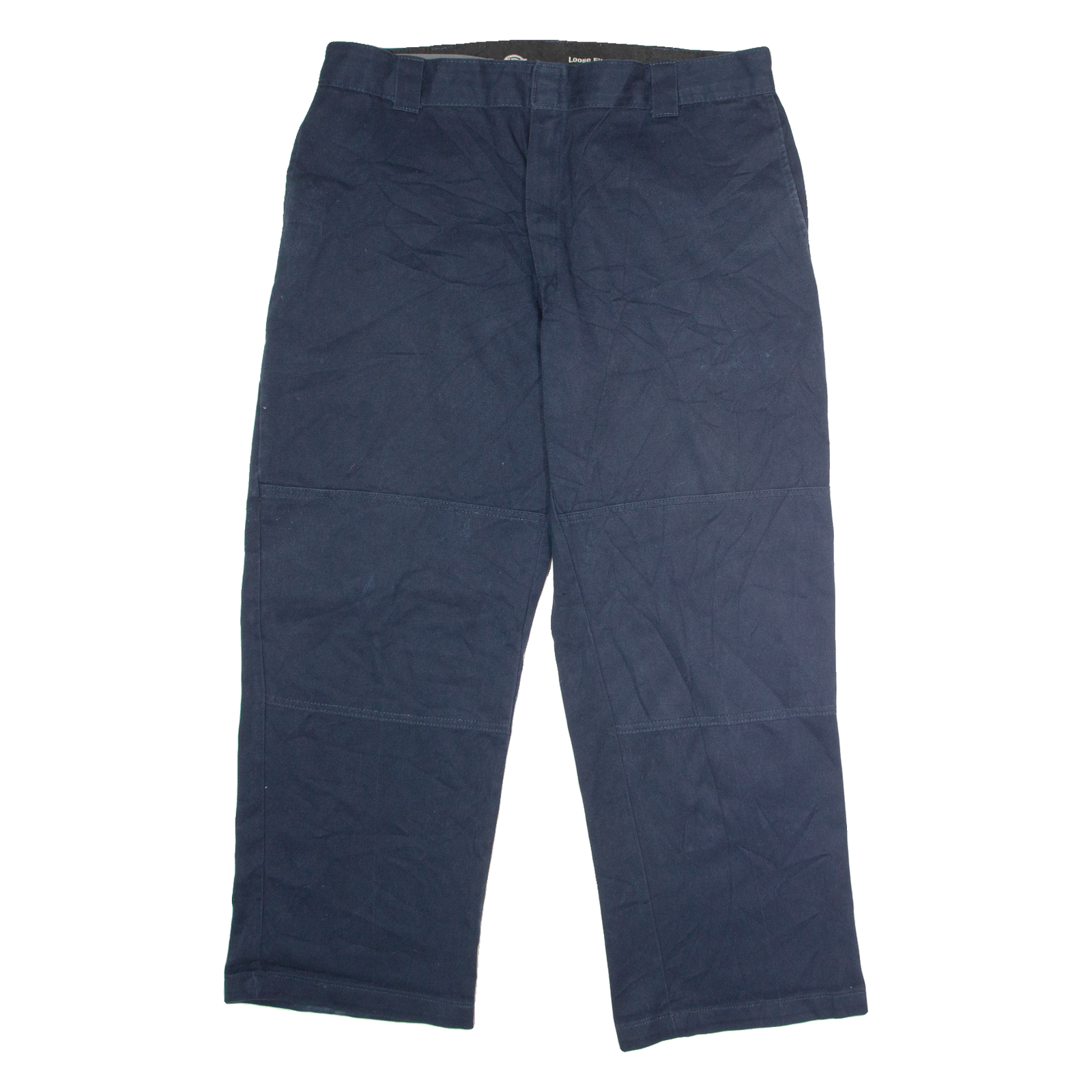 DICKIES Flex Workwear Mens Twill Trousers Blue Loose Straight W38 L30 Refurbished - N/A refurbished available on Cerqular