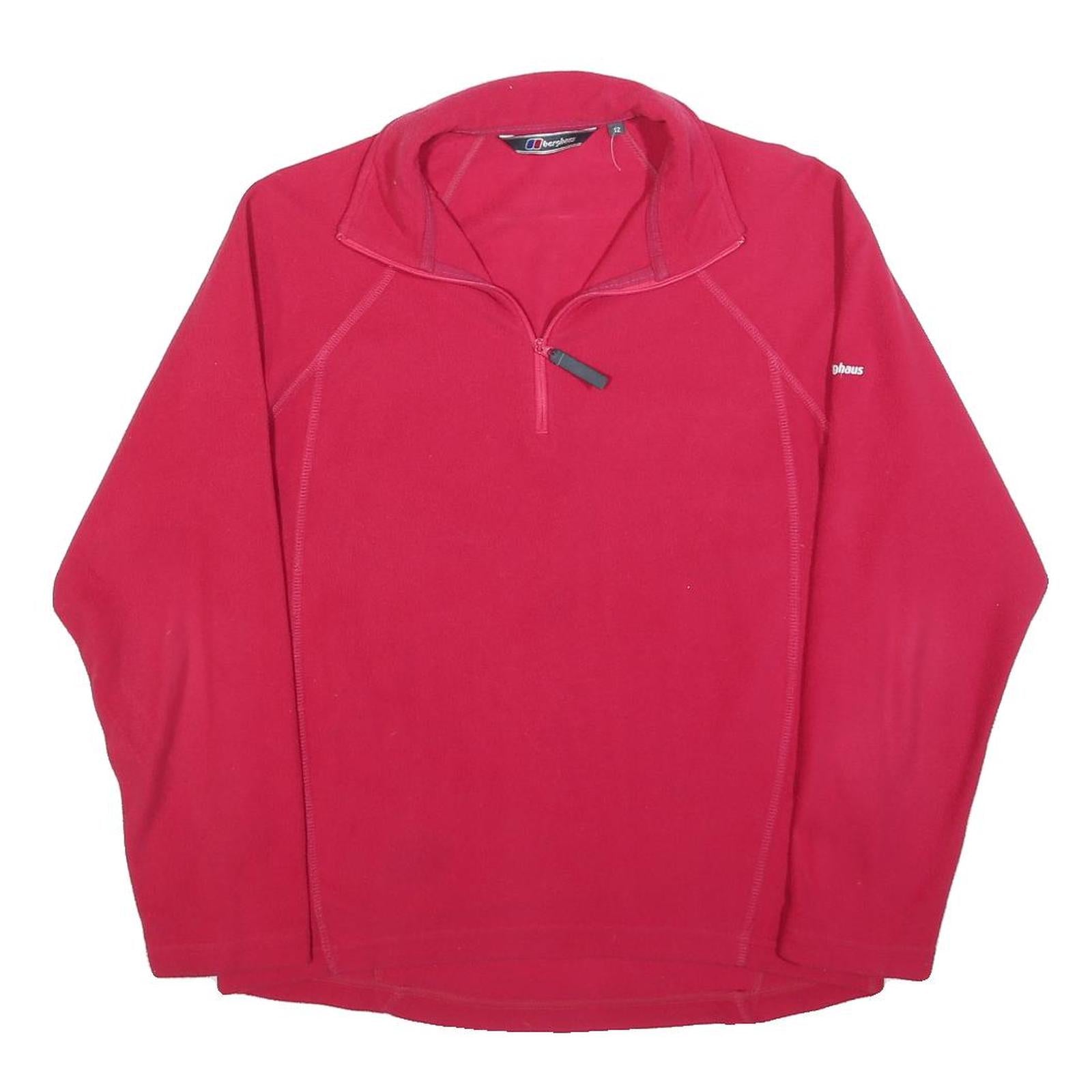 Buy BERGHAUS Womens Red Plain Pullover Jumper 1/4 Zip Polyester M Outdoor Fleece Refurbished - $45.49 BERGHAUS Womens Red Plain Pullover Jumper 1/4 Zip Polyester M Outdoor Fleece Refurbished - N/A refurbished available on Cerqular