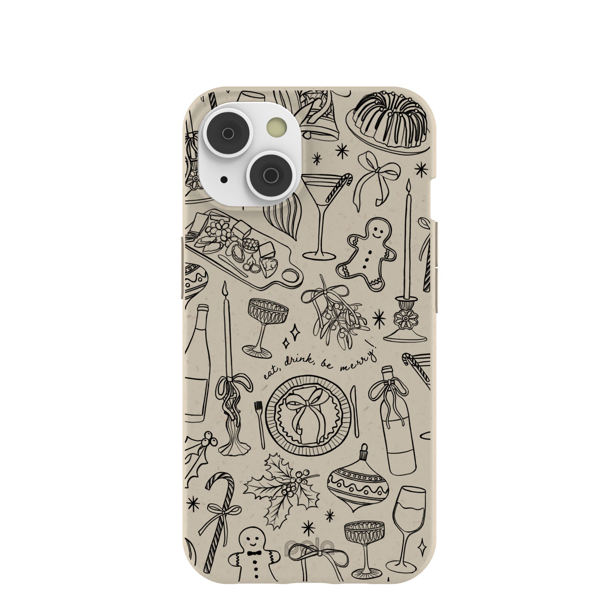 London Fog Holiday Dinner Party iPhone 14/16e Case Refurbished - Pela Case refurbished available on Cerqular