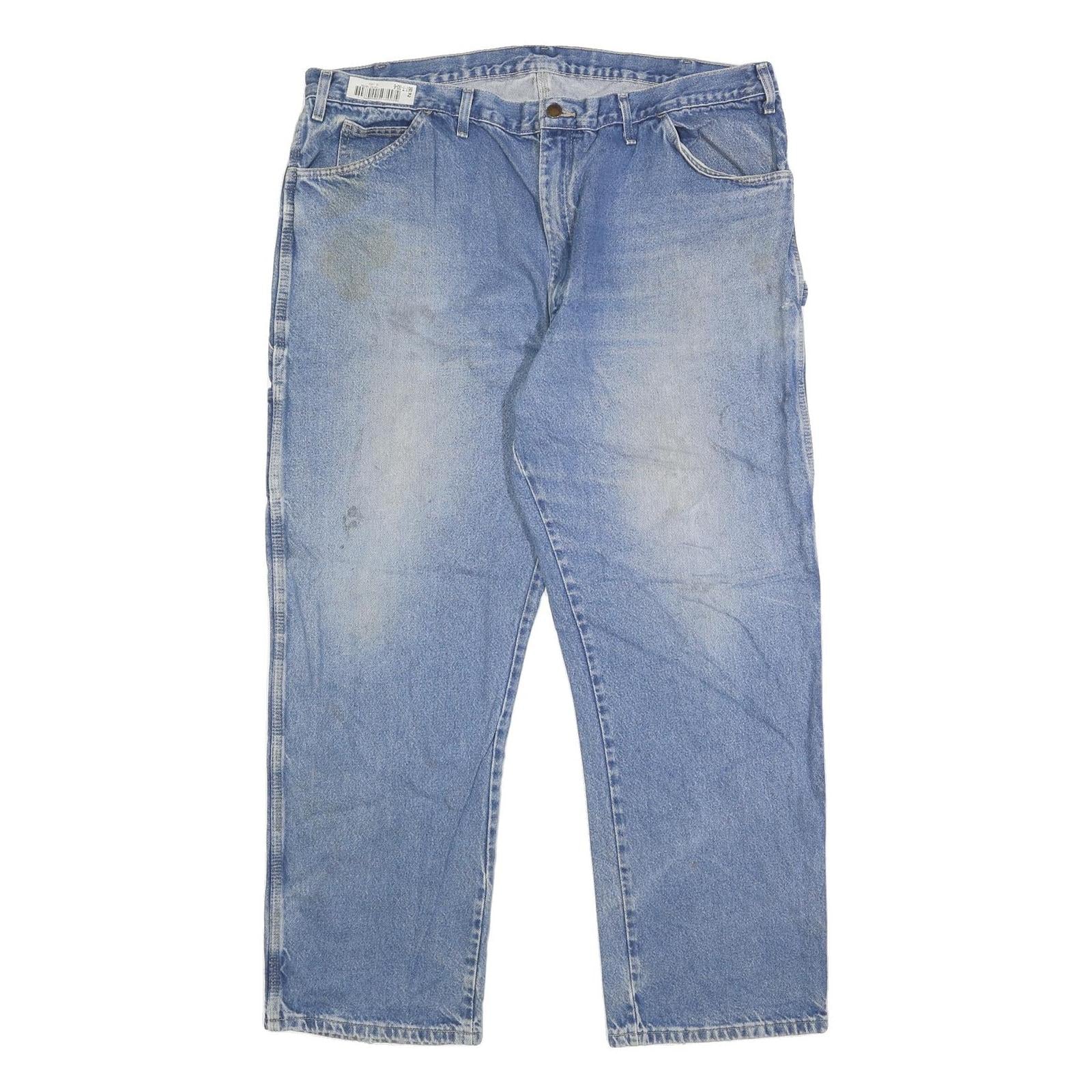 DICKIES Mens Jeans Blue Regular Straight Denim Medium W40 L32 Workwear Refurbished - N/A refurbished available on Cerqular