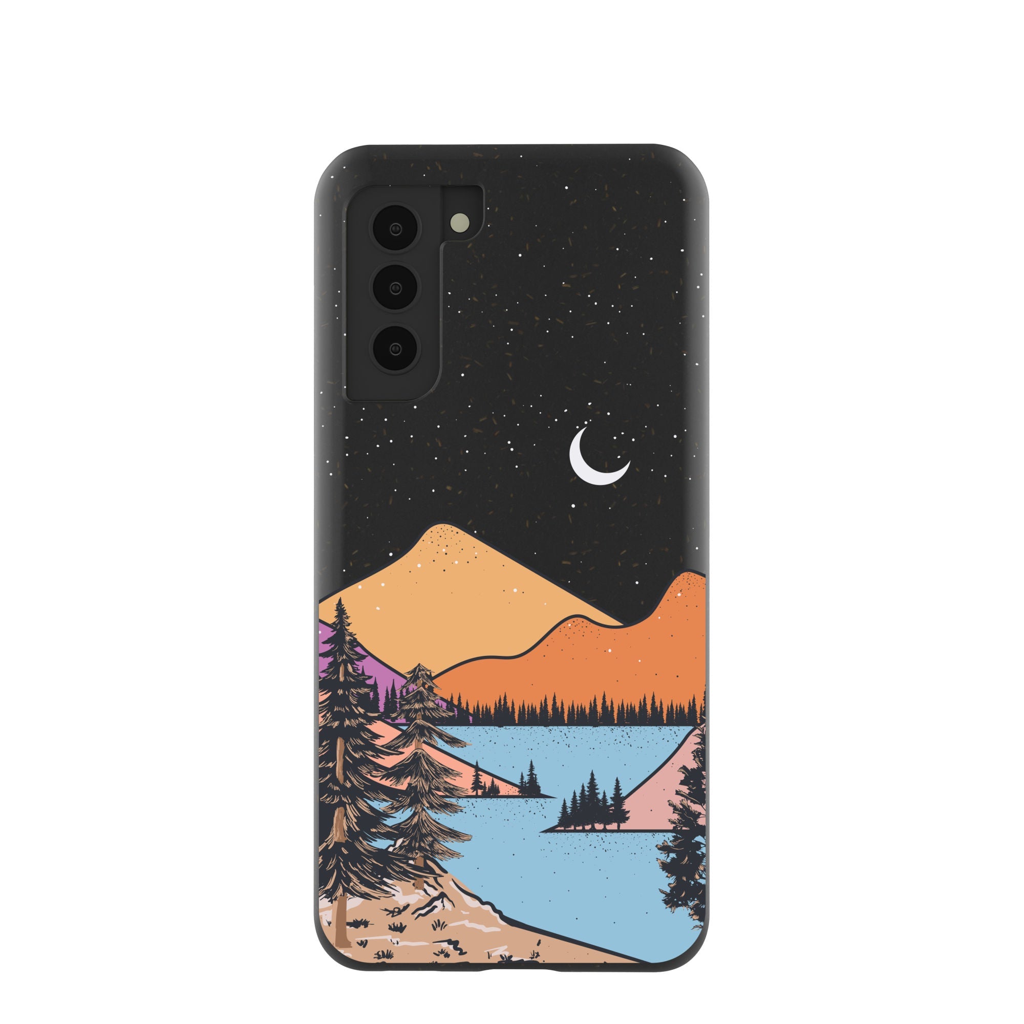 Black Night Trails Samsung Galaxy S21 Case Refurbished - Pela Case refurbished available on Cerqular