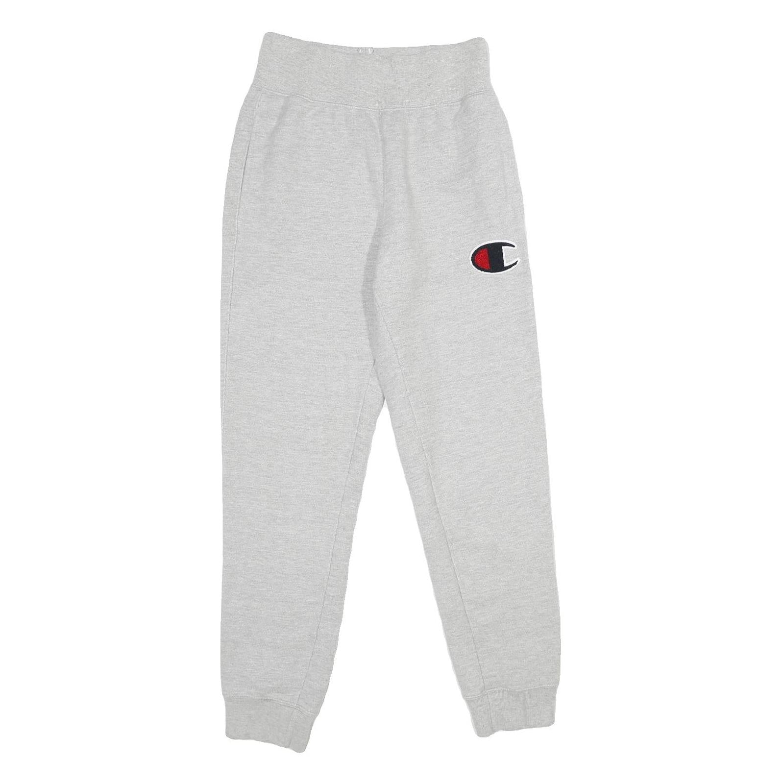 CHAMPION Mens Joggers Grey XS W24 L30 Cotton Blend Classic Tapered Fit Refurbished - N/A refurbished available on Cerqular
