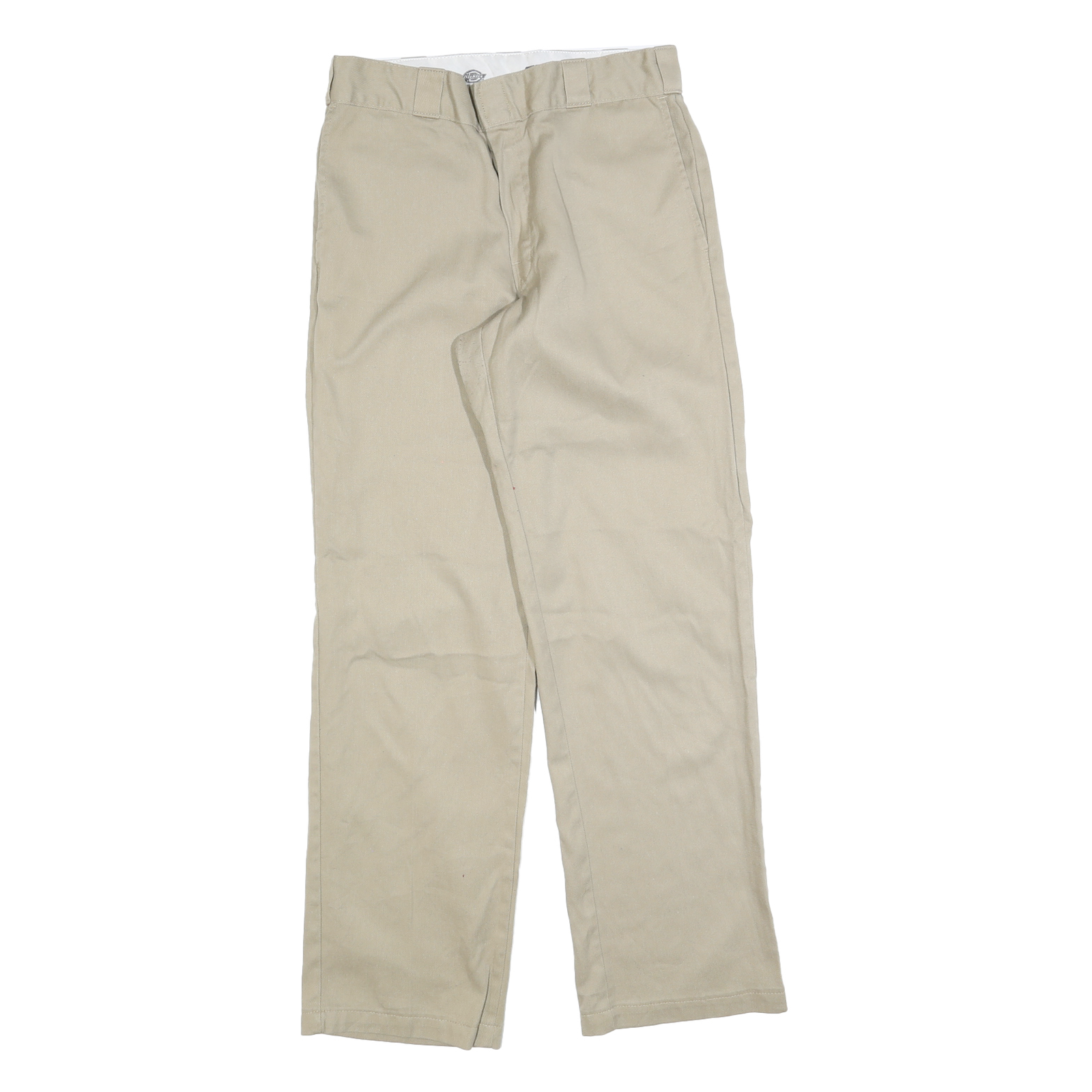 DICKIES Mens Regular Fit Beige Cotton Blend Trousers W32 L32 Classic Workwear Refurbished - N/A refurbished available on Cerqular