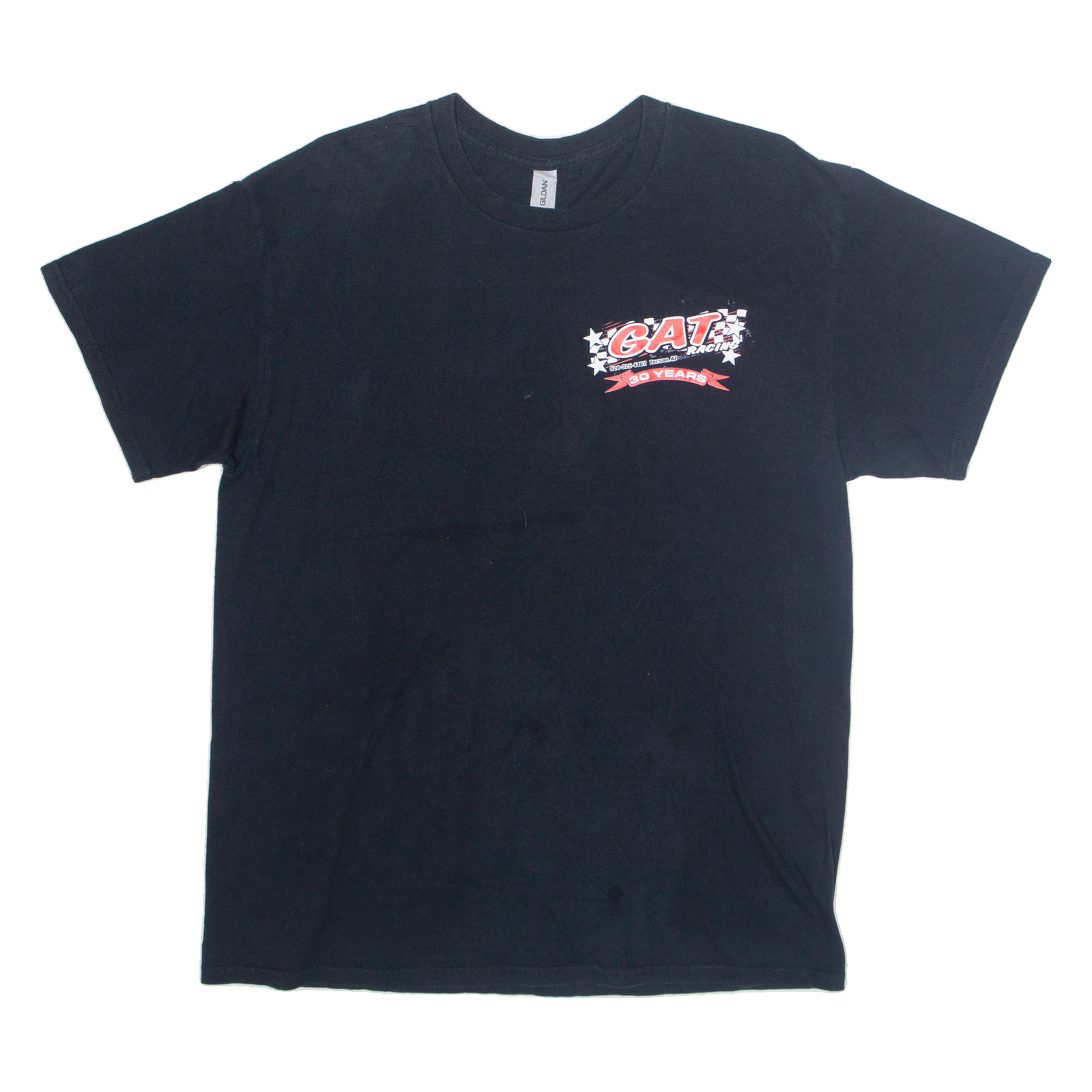 GILDAN Gat Racing Mens T-Shirt Black USA L Refurbished - N/A refurbished available on Cerqular